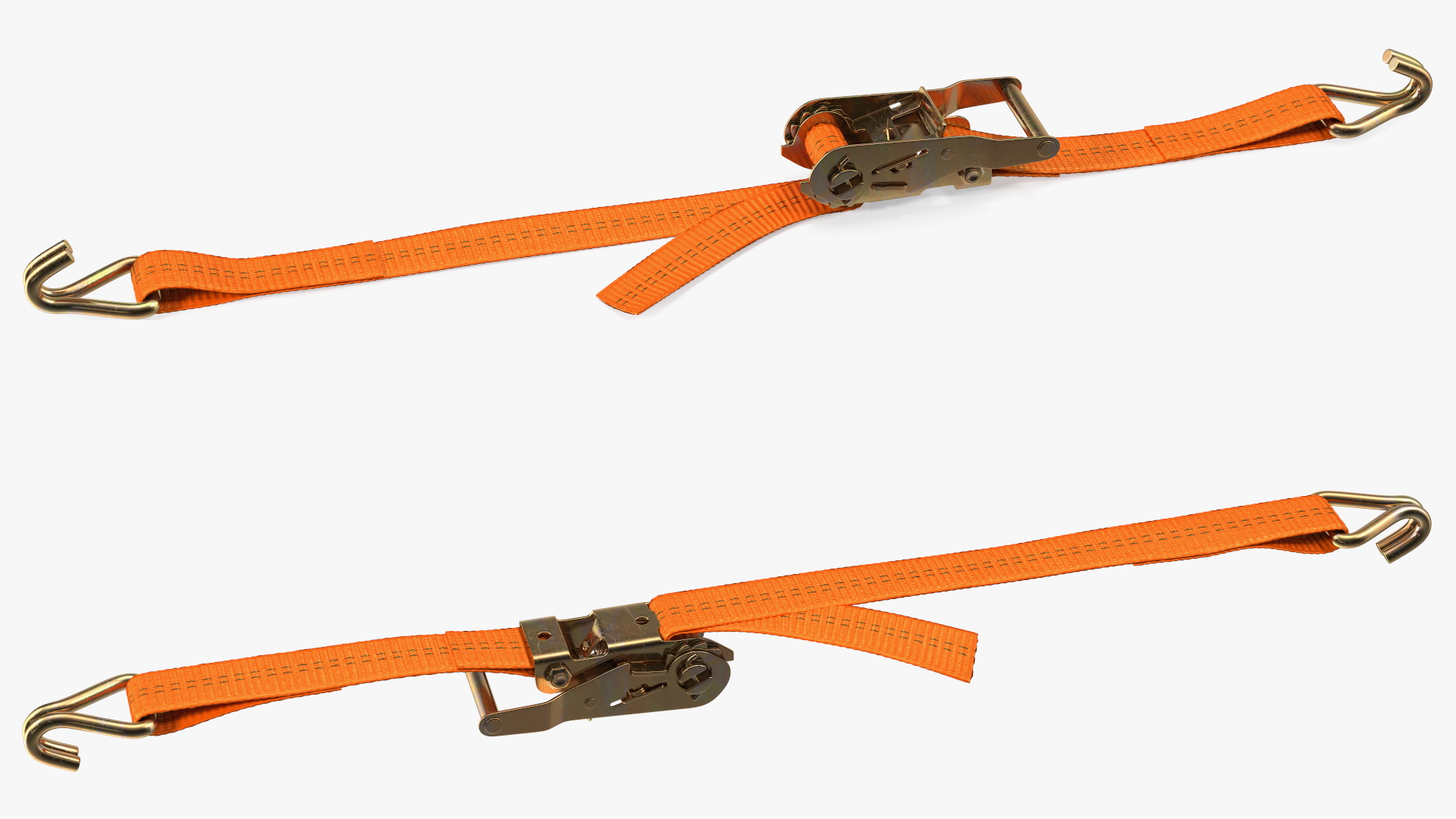 Ratchet Strap Fastened 3D