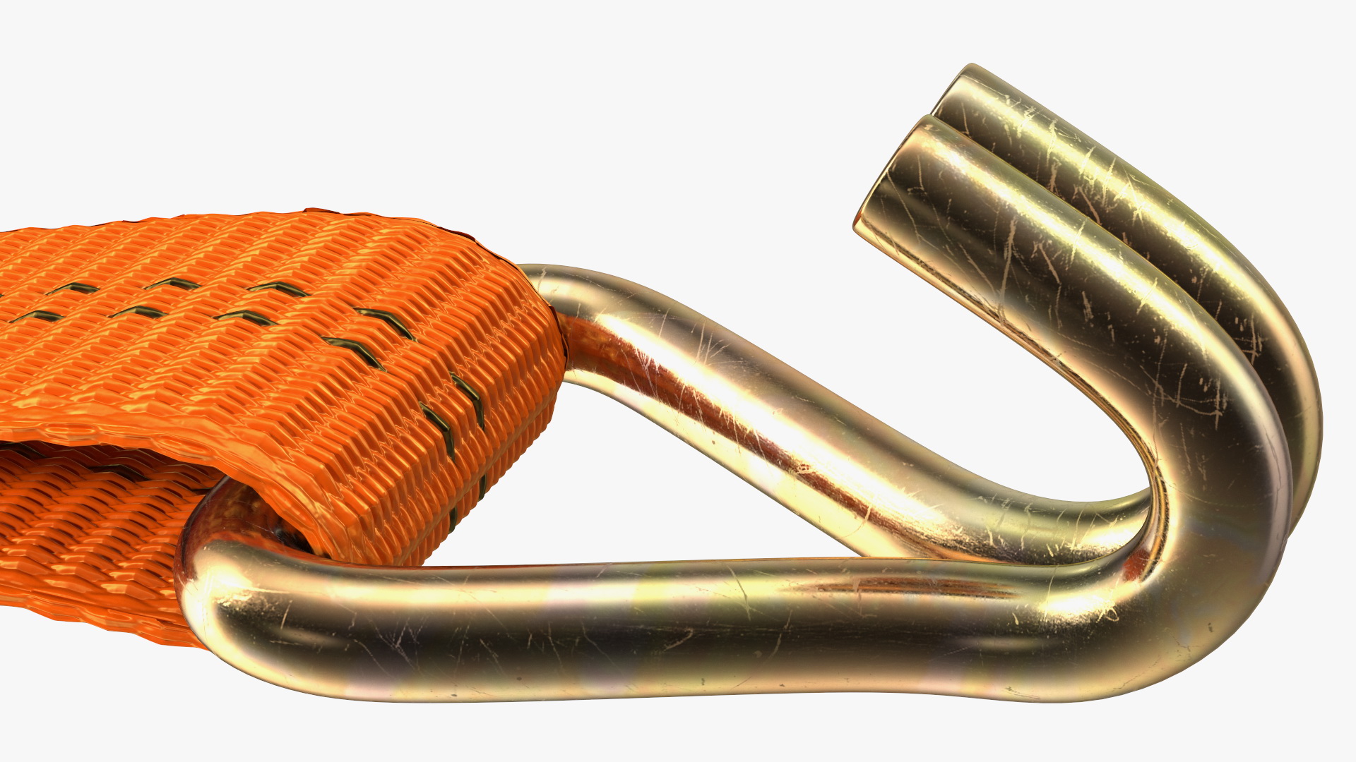 Ratchet Strap Fastened 3D