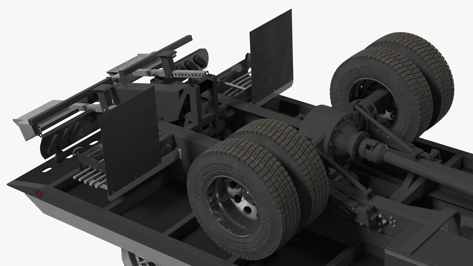 3D model Ford F650 Tow Truck with Ford Focus