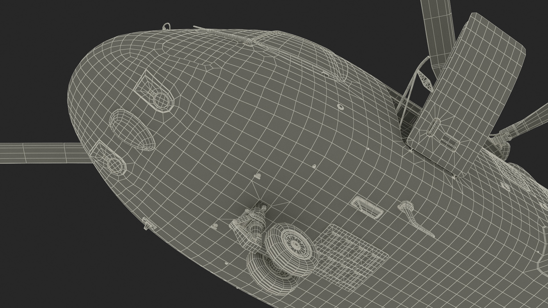 Russian Helicopter Gazprom MI-171 A3 Rigged for Cinema 4D 3D
