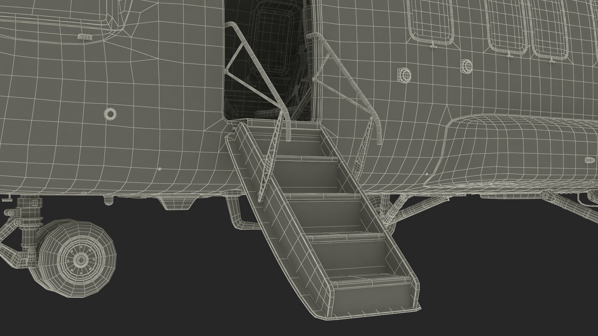 Russian Helicopter Gazprom MI-171 A3 Rigged for Cinema 4D 3D