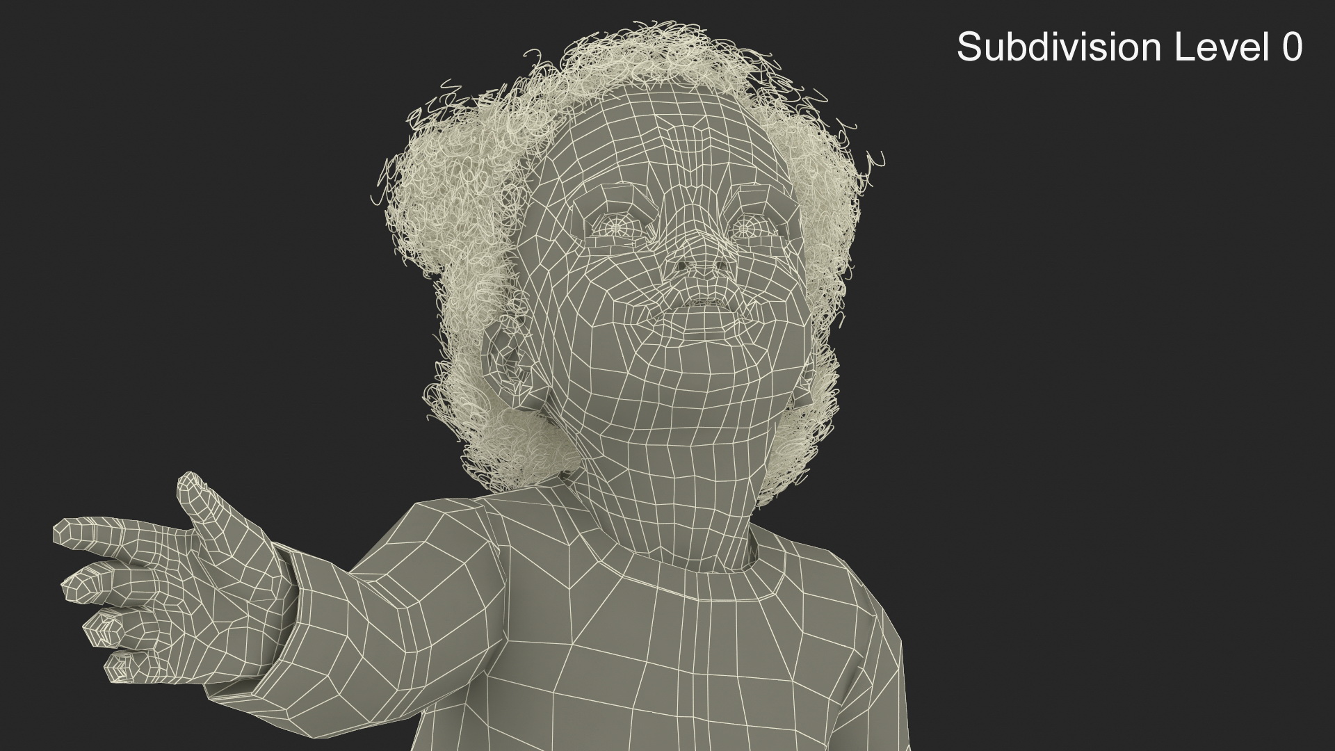 African Baby Girl Wearing Full Bodysuit Sitting 3D