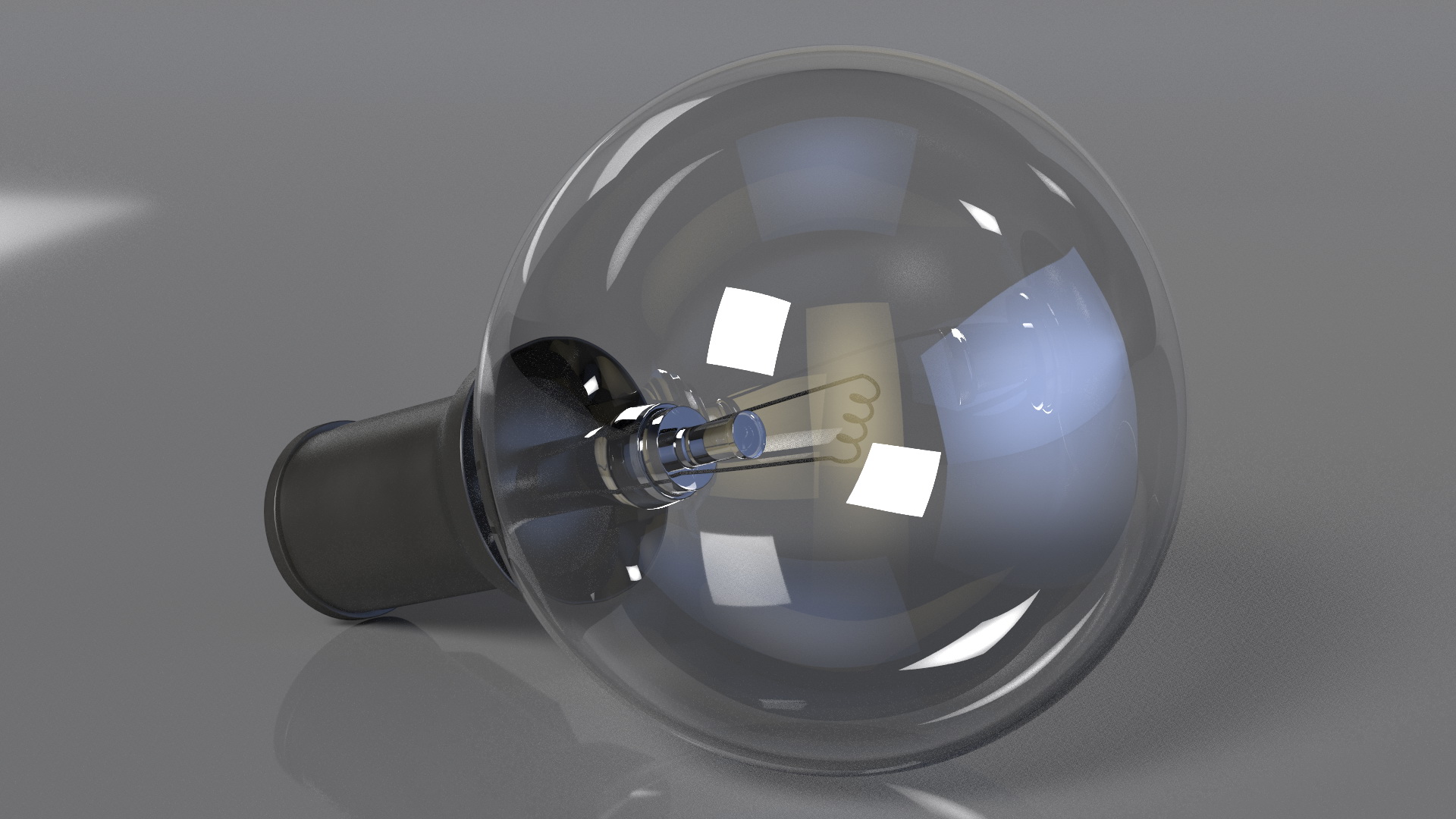3D model Vintage String Light Bulb