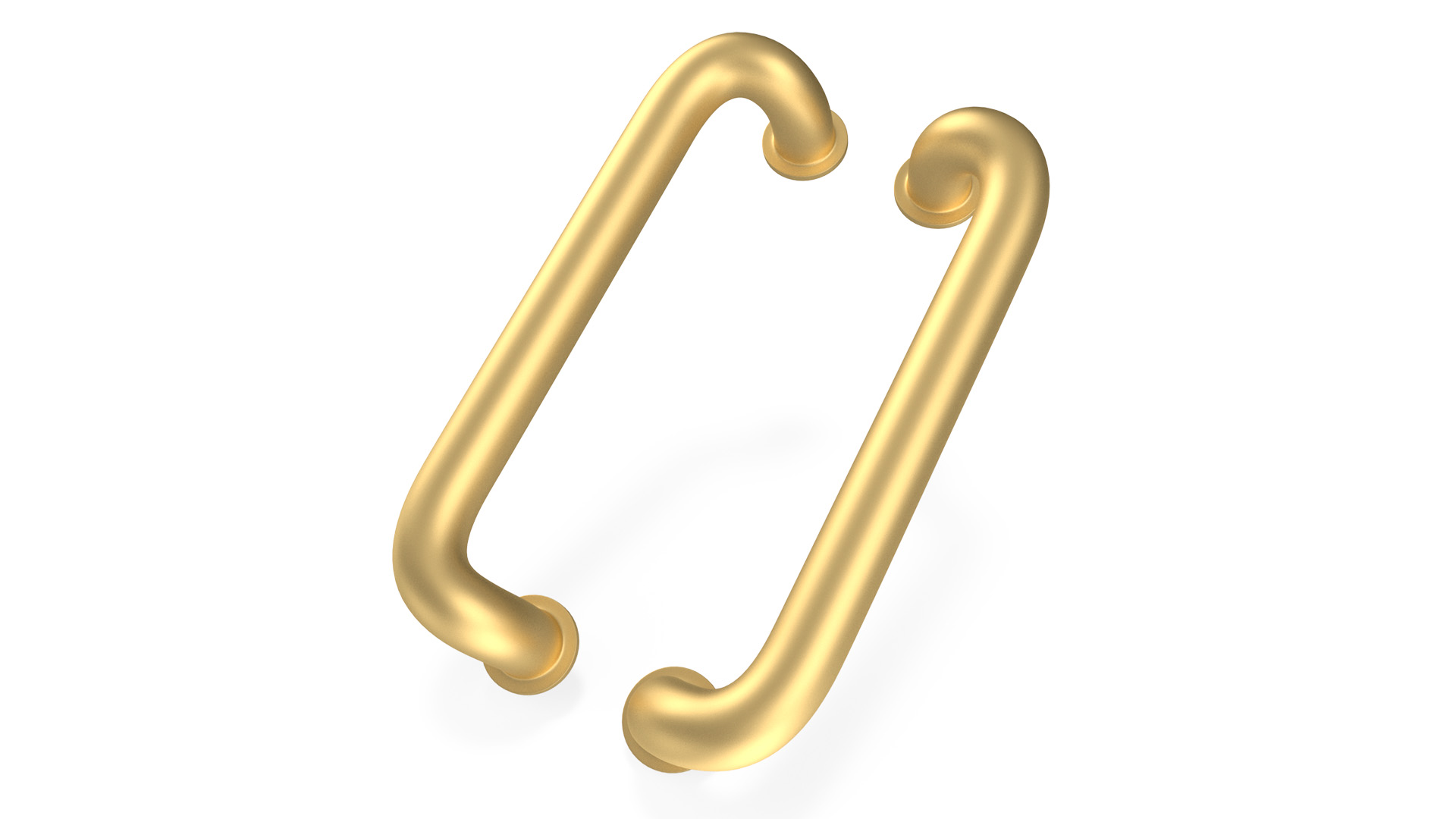 3D model Door Handles Vintage Gold