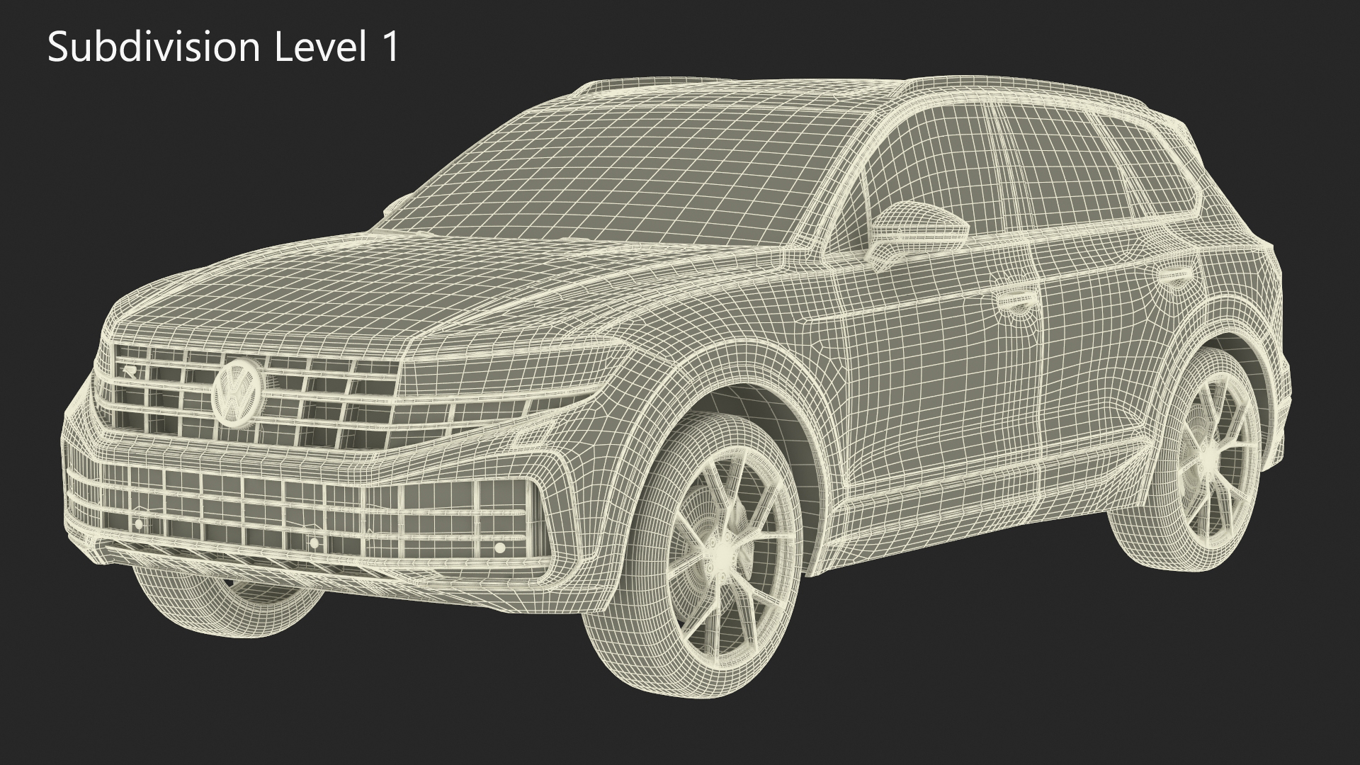 3D Volkswagen Touareg 2024 Blue model