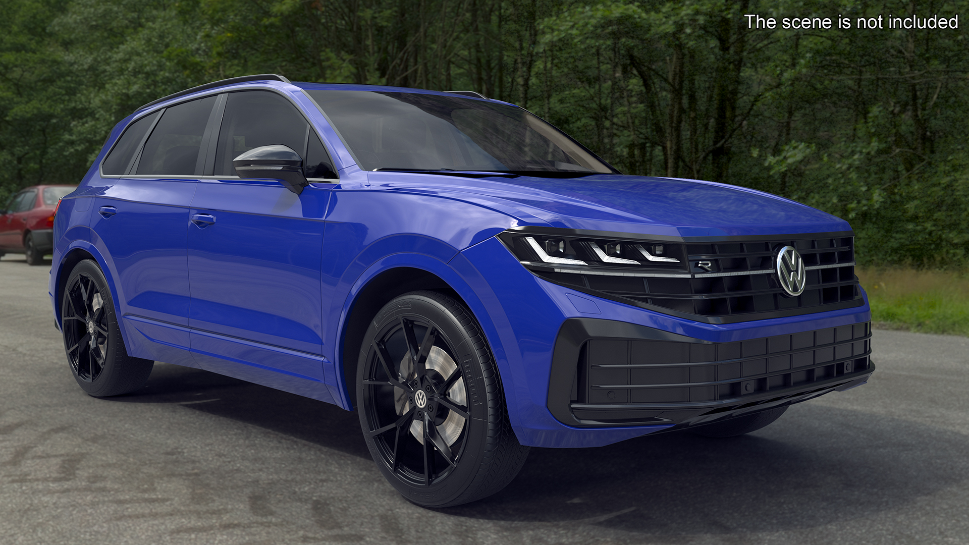 3D Volkswagen Touareg 2024 Blue model