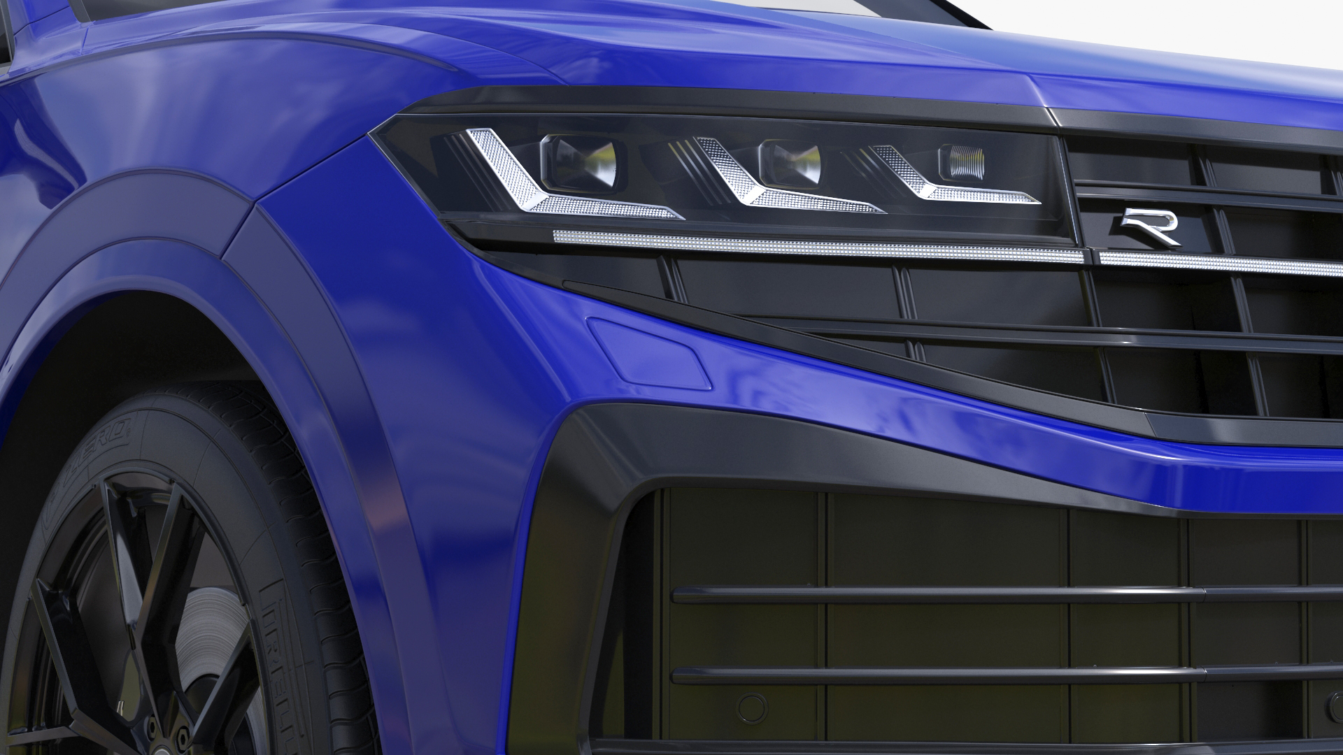3D Volkswagen Touareg 2024 Blue model