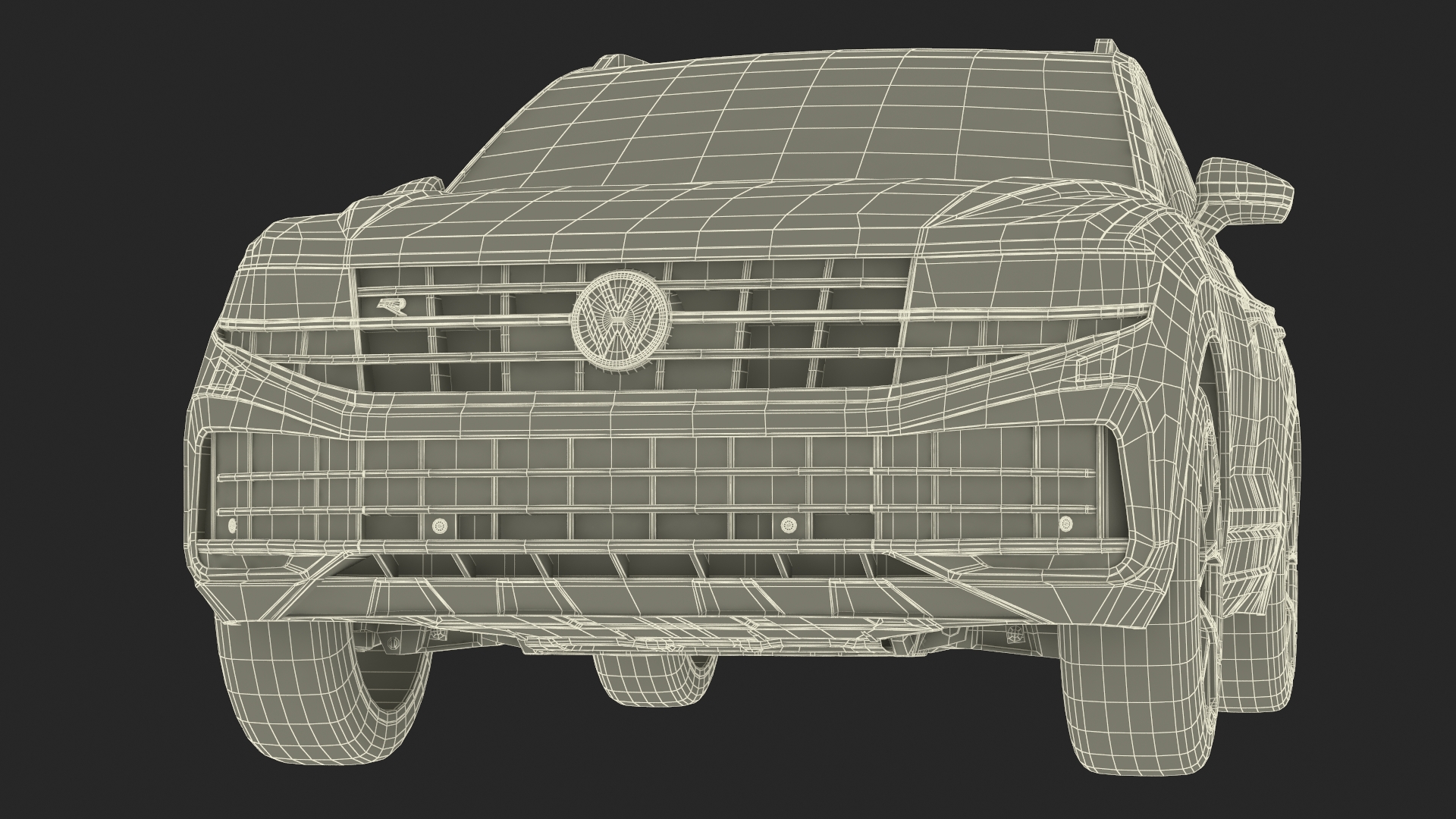3D Volkswagen Touareg 2024 Blue model