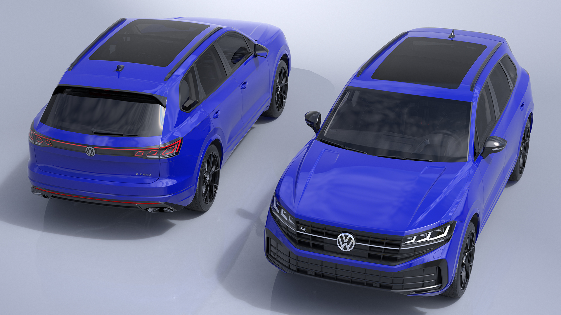 3D Volkswagen Touareg 2024 Blue model