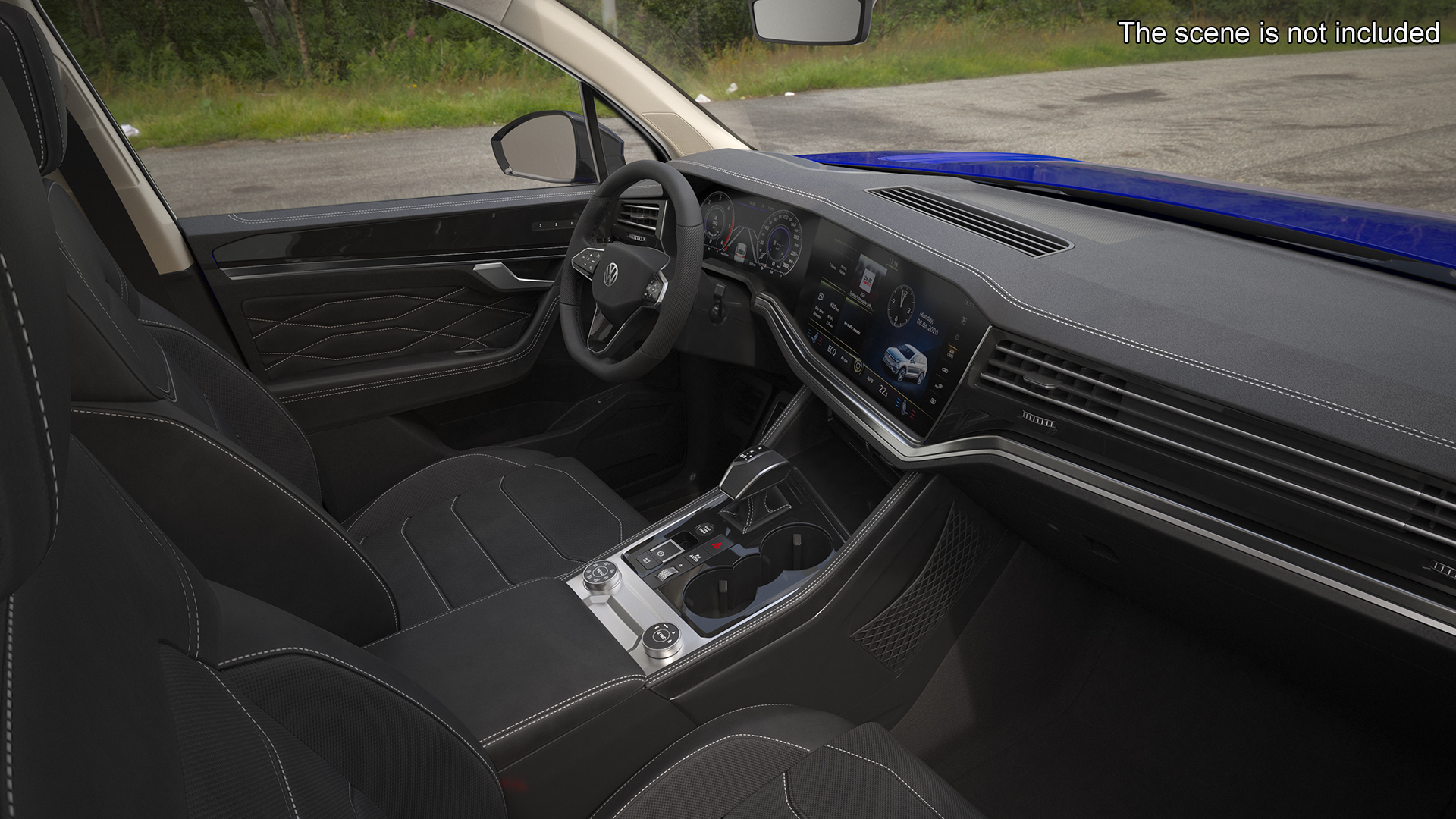 3D Volkswagen Touareg 2024 Blue model