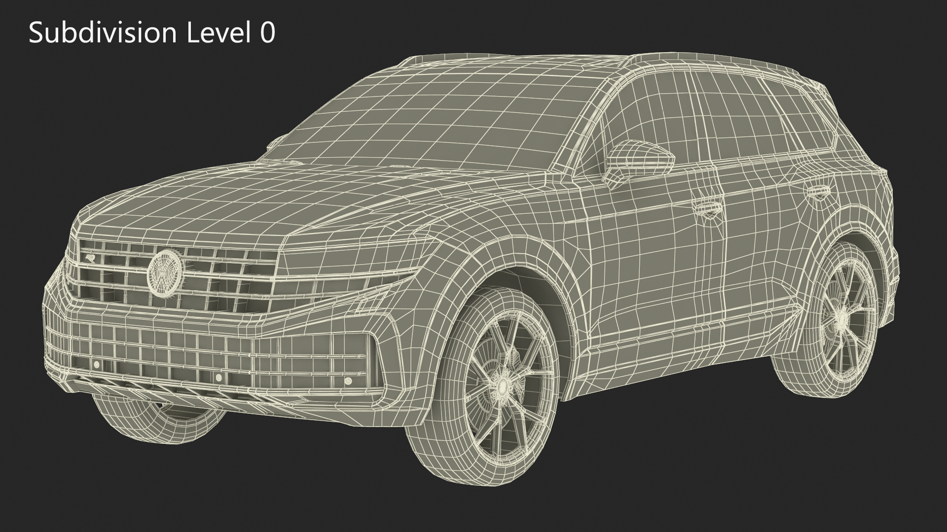 3D Volkswagen Touareg 2024 Blue model