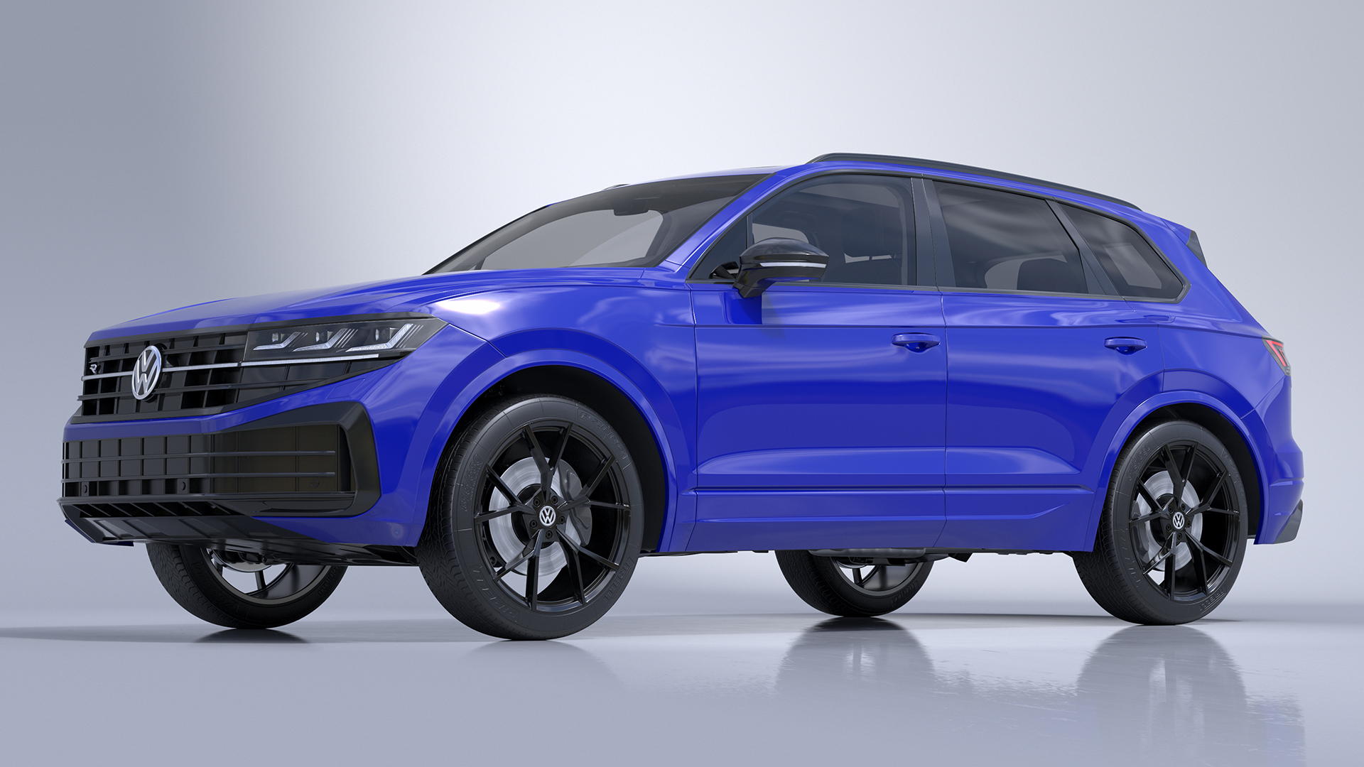 3D Volkswagen Touareg 2024 Blue model