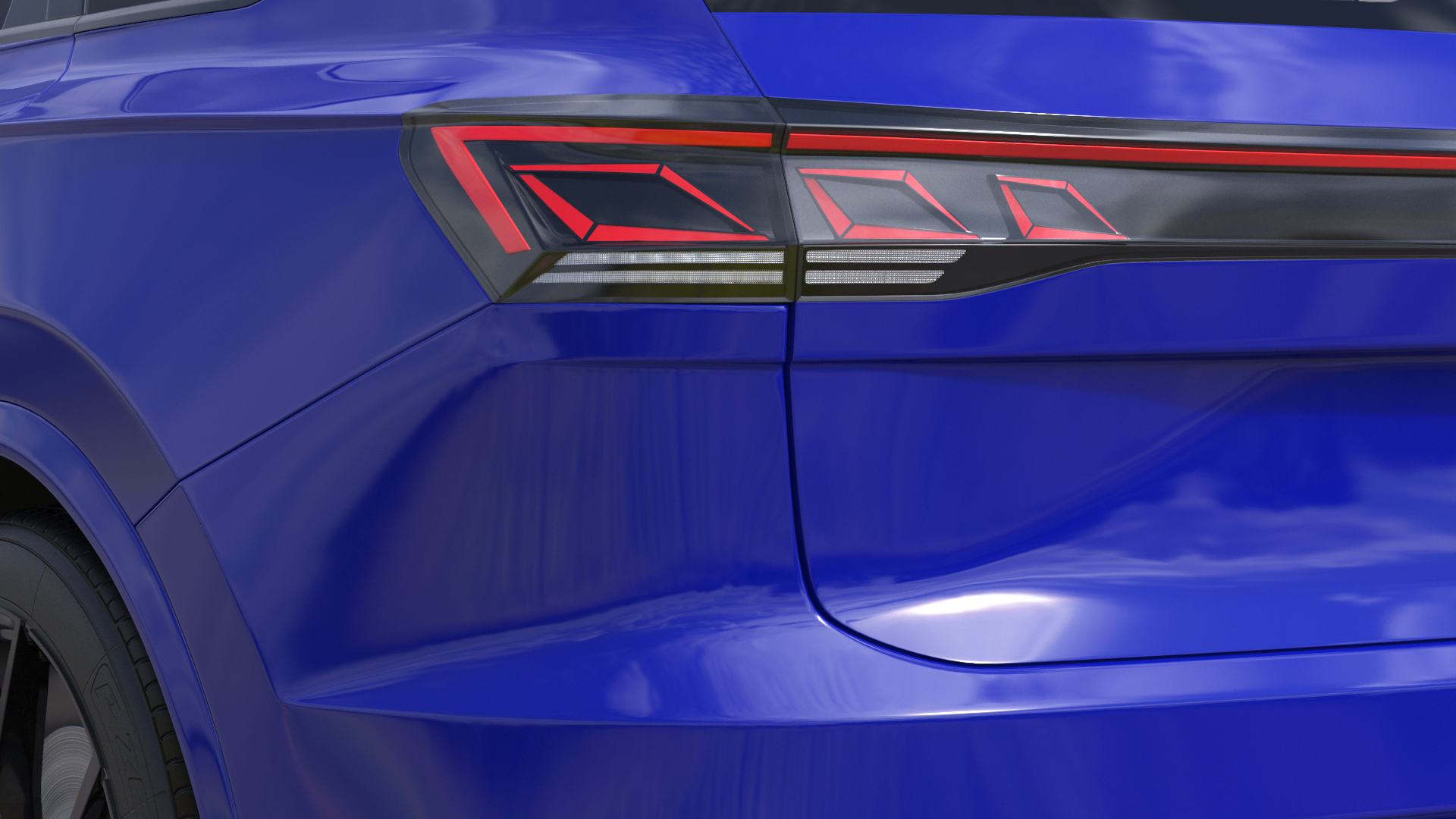 3D Volkswagen Touareg 2024 Blue model