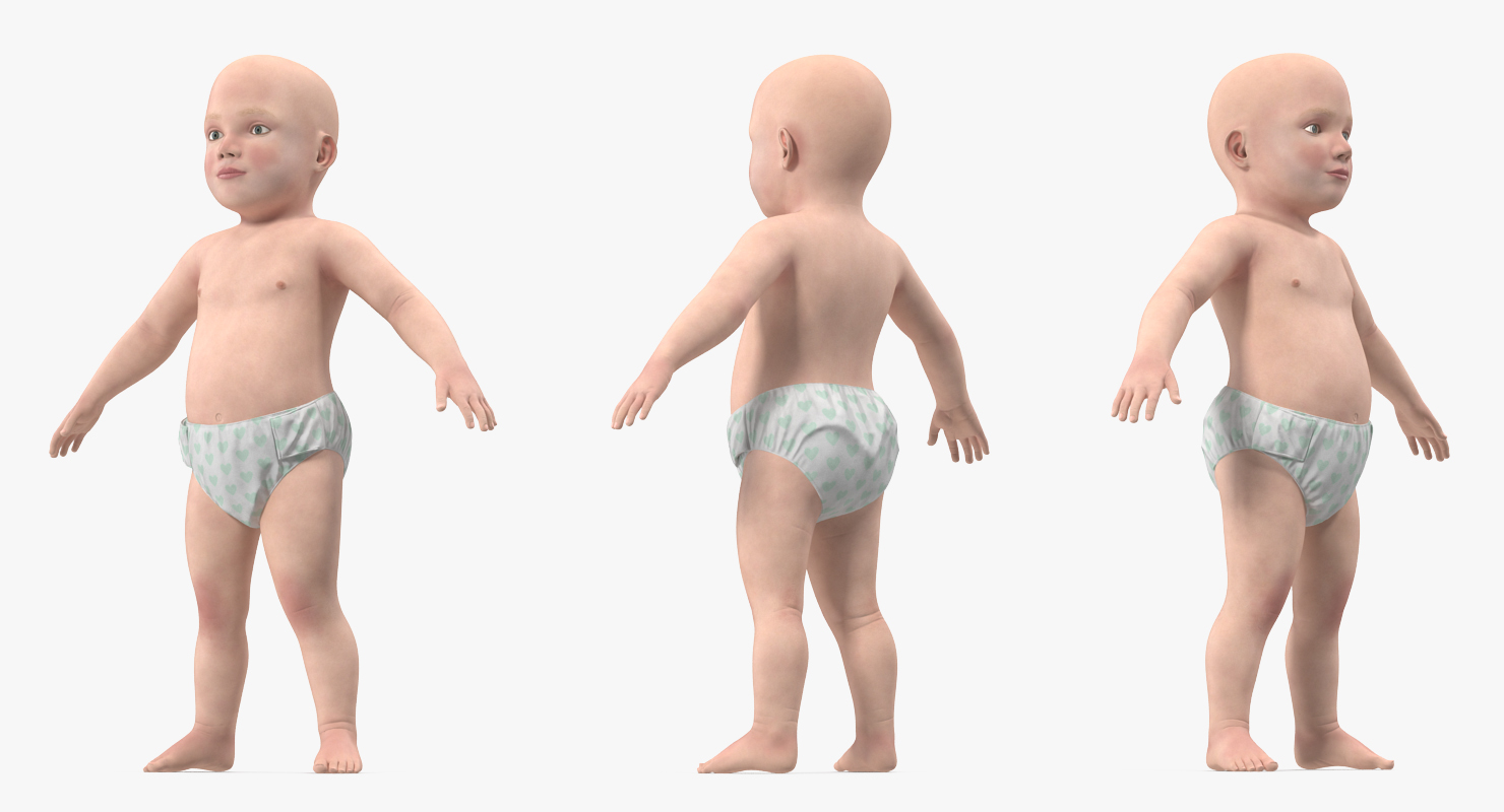Small Baby Boy 3D model