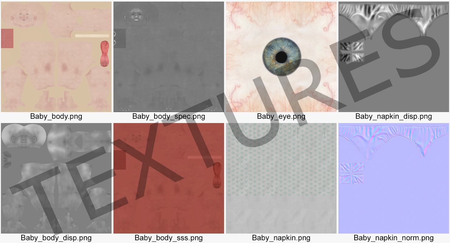 Small Baby Boy 3D model