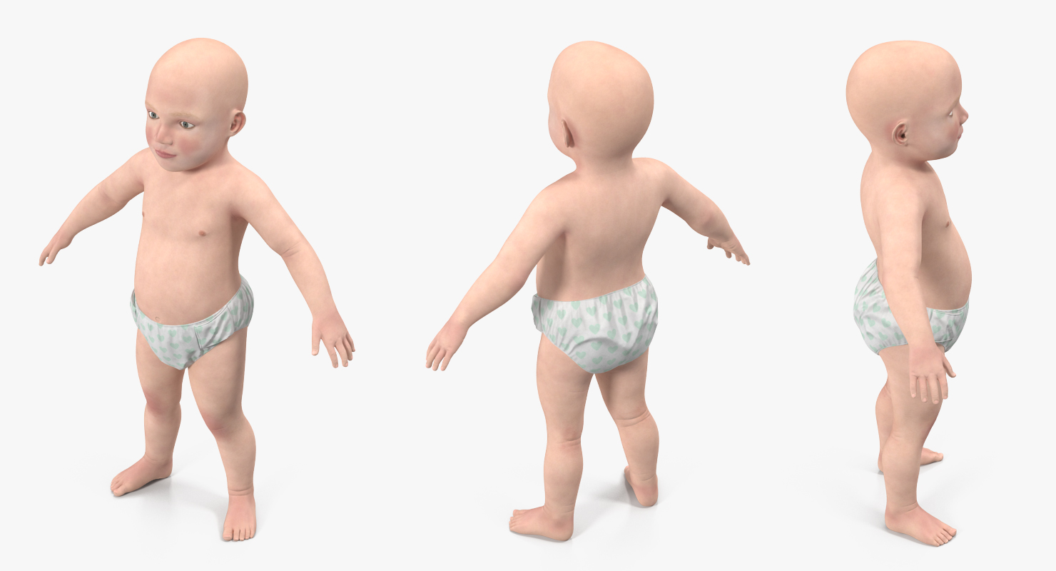 Small Baby Boy 3D model