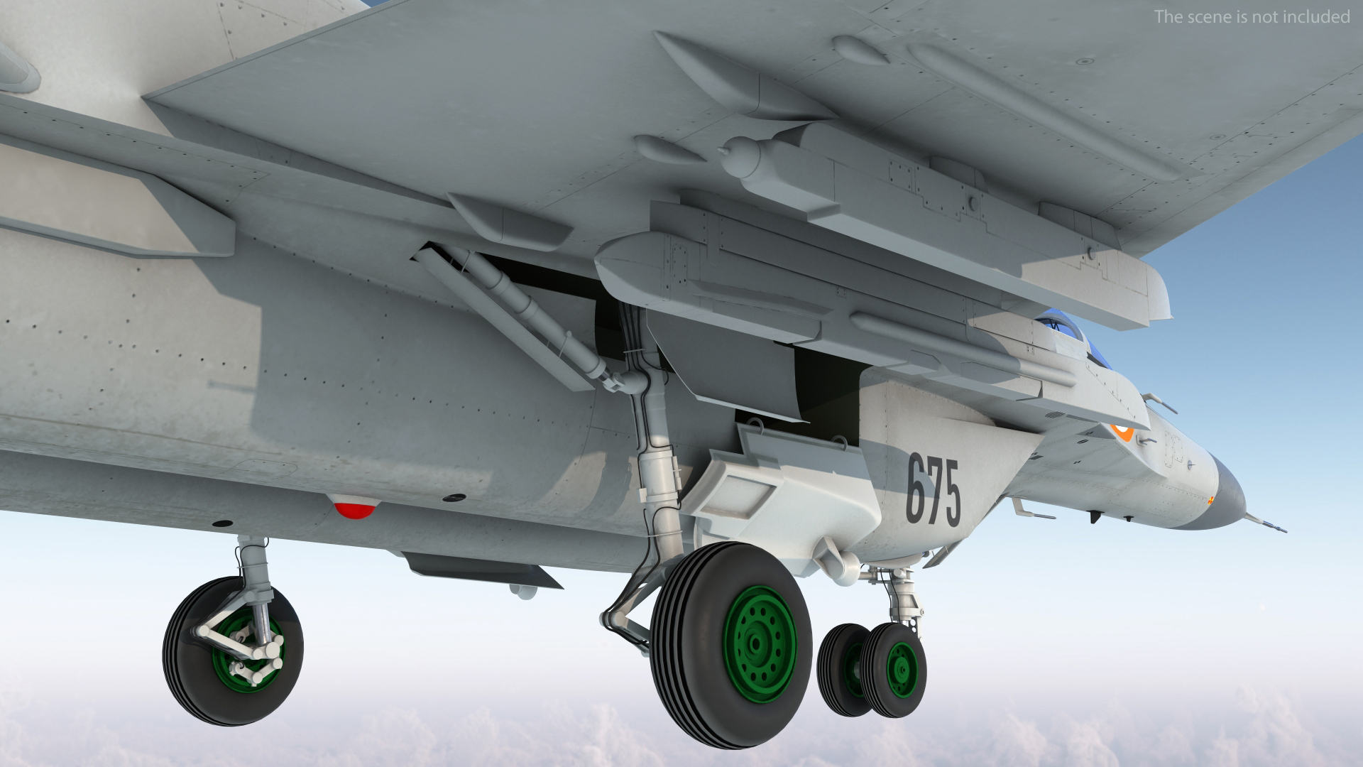 3D MiG 29K Multirole Fighter Aircraft Indian Navy