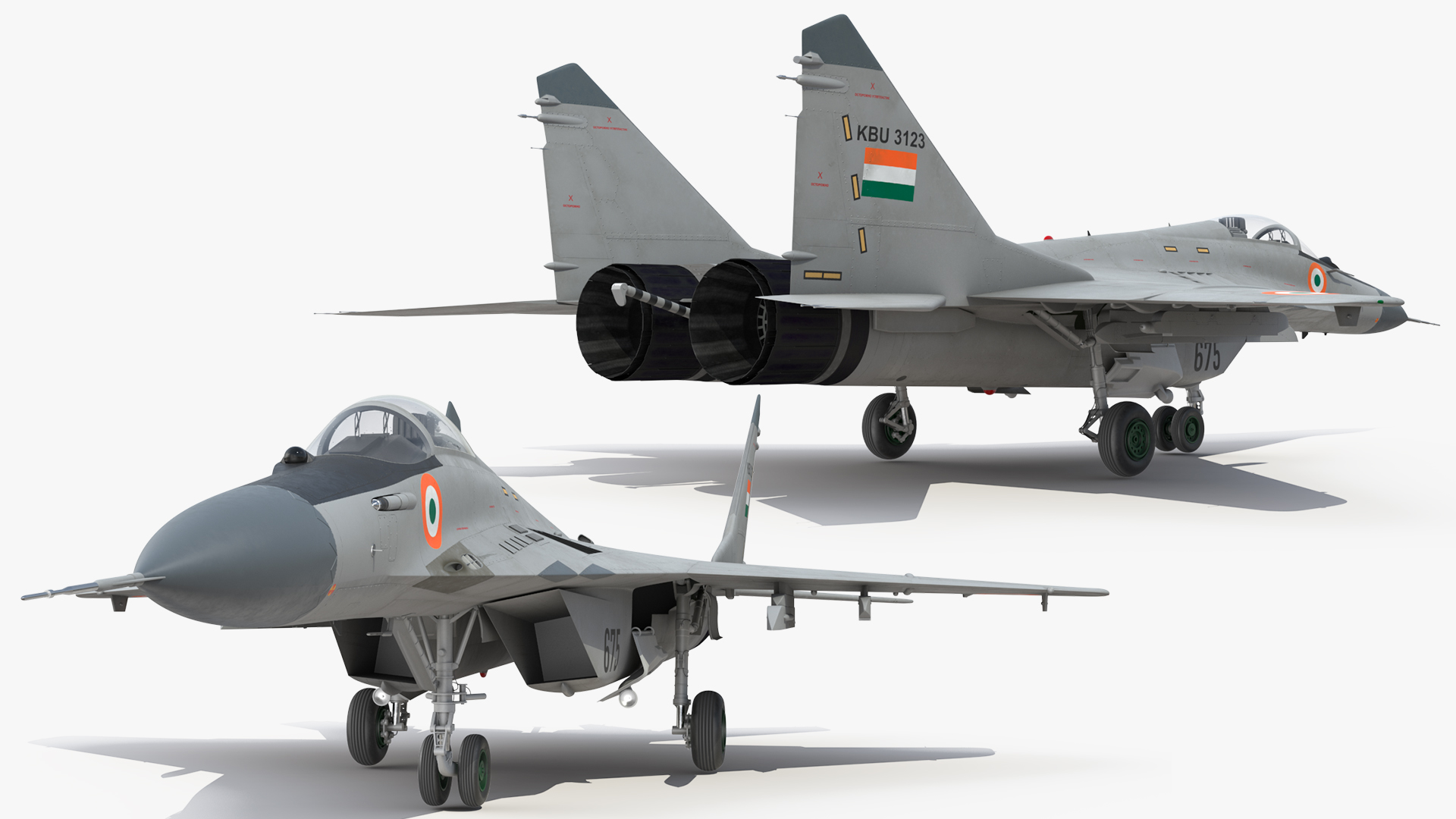 3D MiG 29K Multirole Fighter Aircraft Indian Navy
