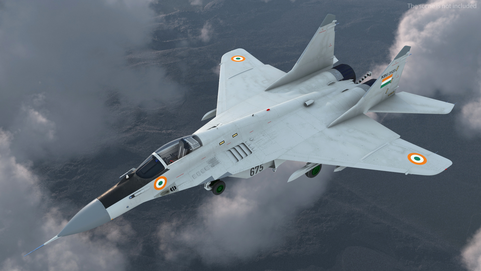 3D MiG 29K Multirole Fighter Aircraft Indian Navy