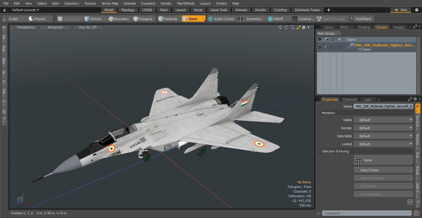 3D MiG 29K Multirole Fighter Aircraft Indian Navy
