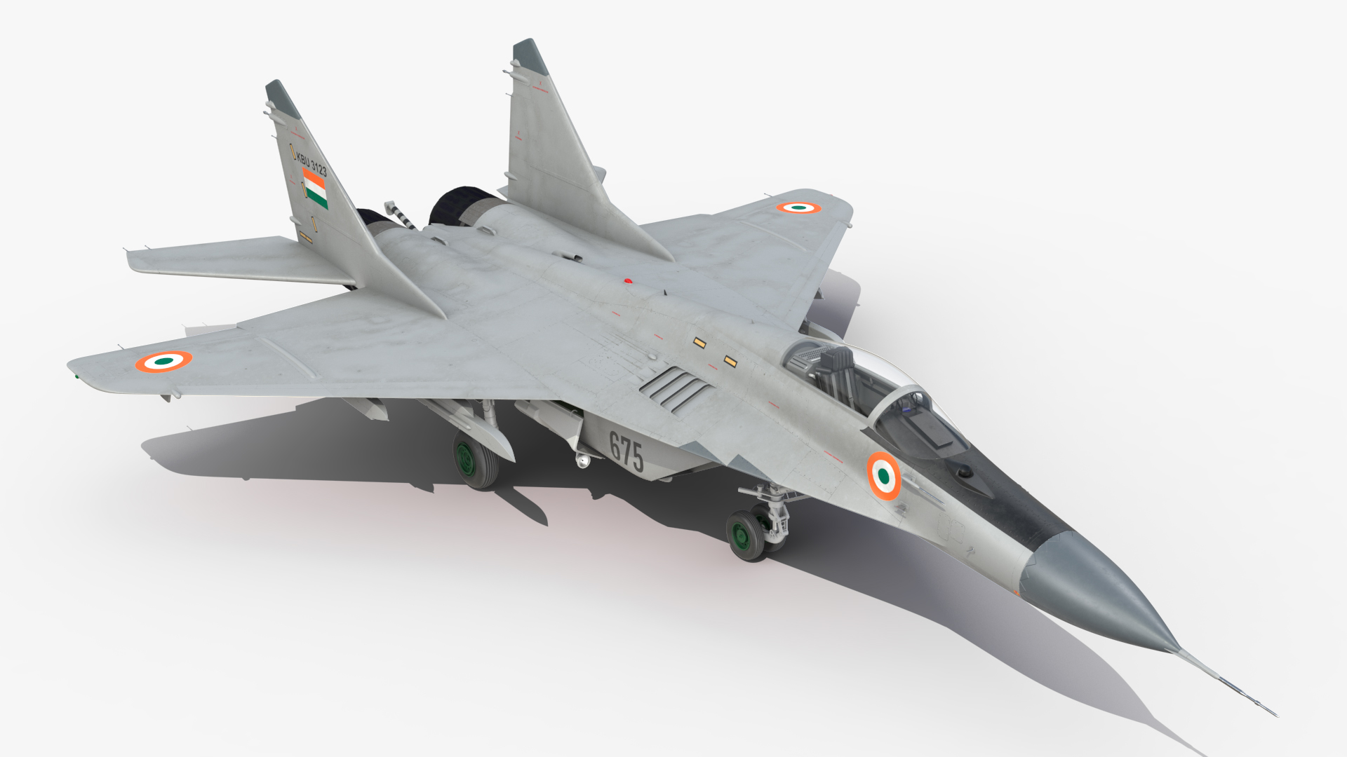 3D MiG 29K Multirole Fighter Aircraft Indian Navy