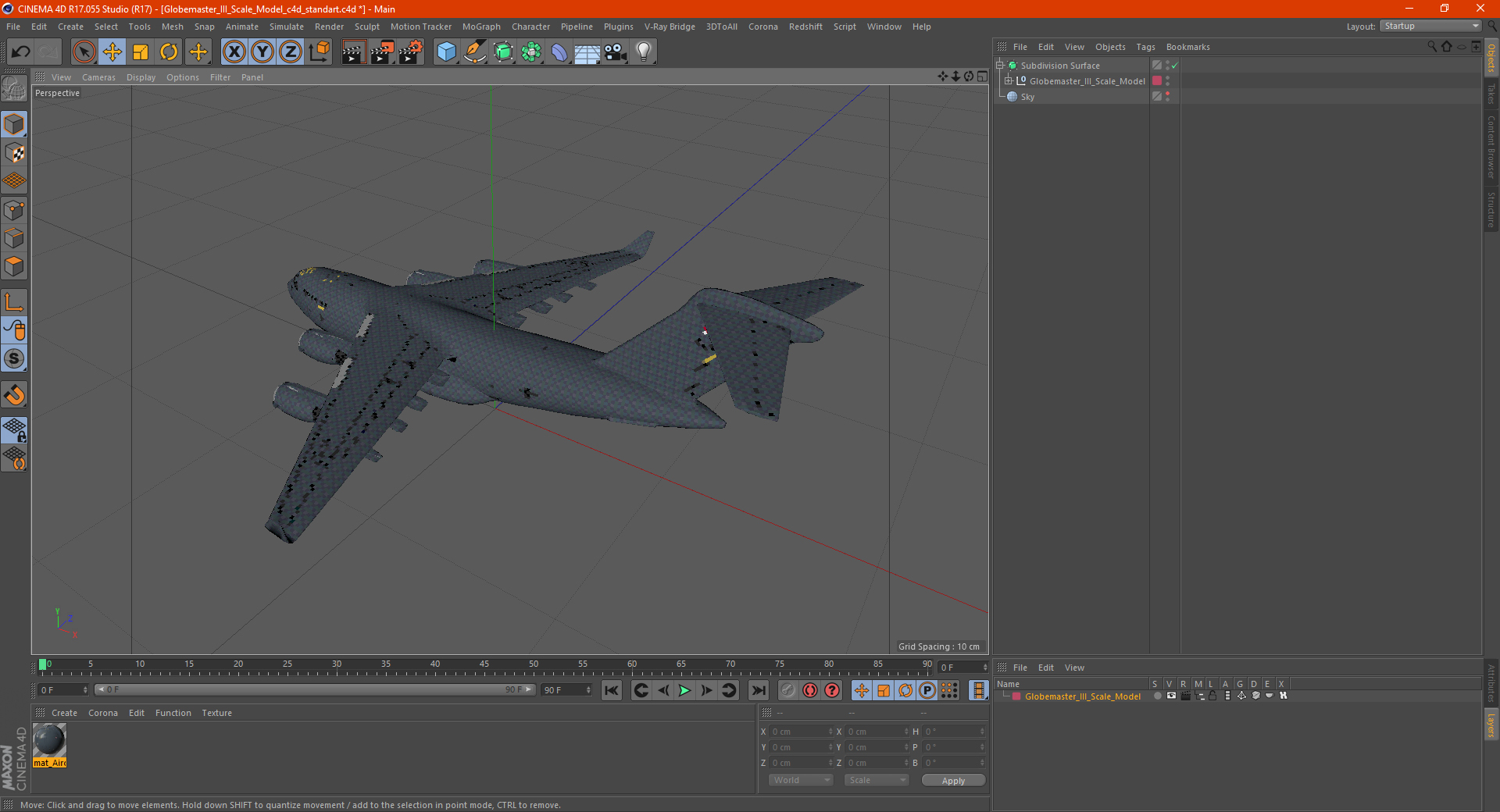 Globemaster III Scale Model 3D