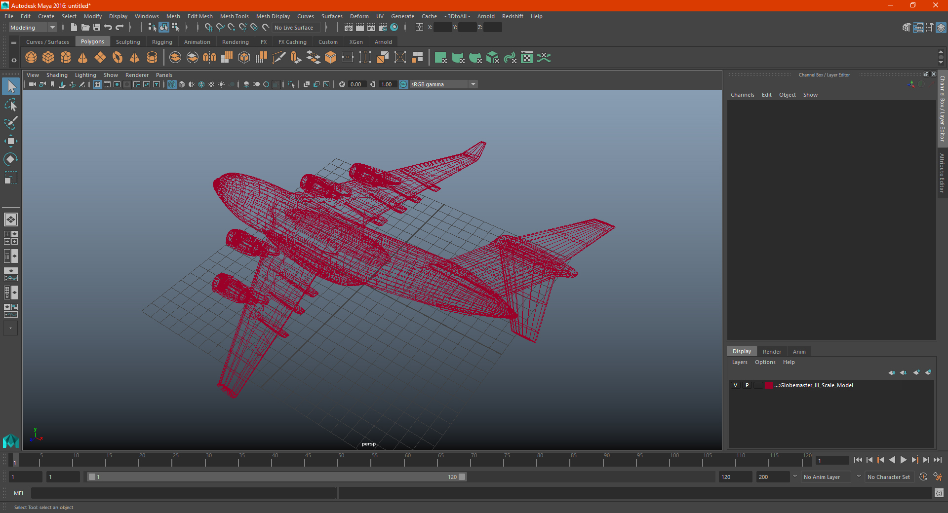 Globemaster III Scale Model 3D