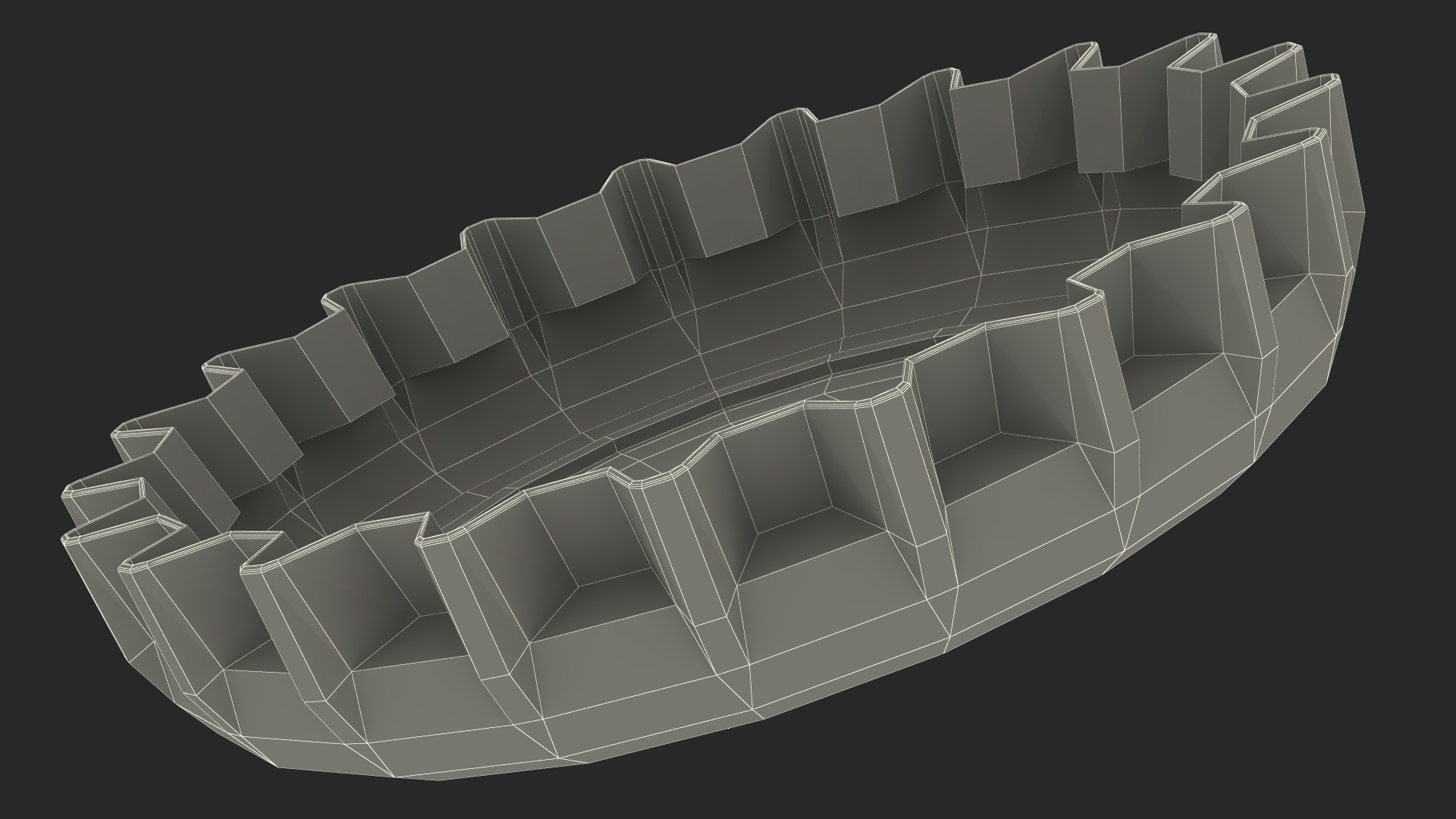 3D model Crown Cork Bottle Cap Red