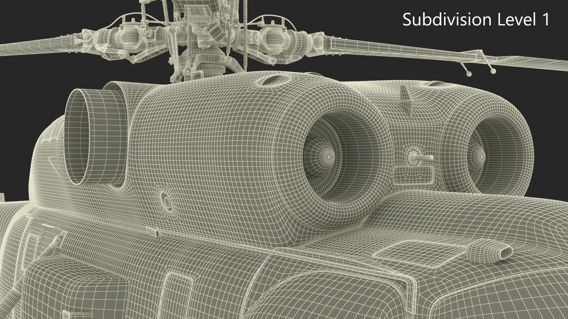 Kamov HH32A South Korea Air Force Helicopter Simplified Interior 3D model