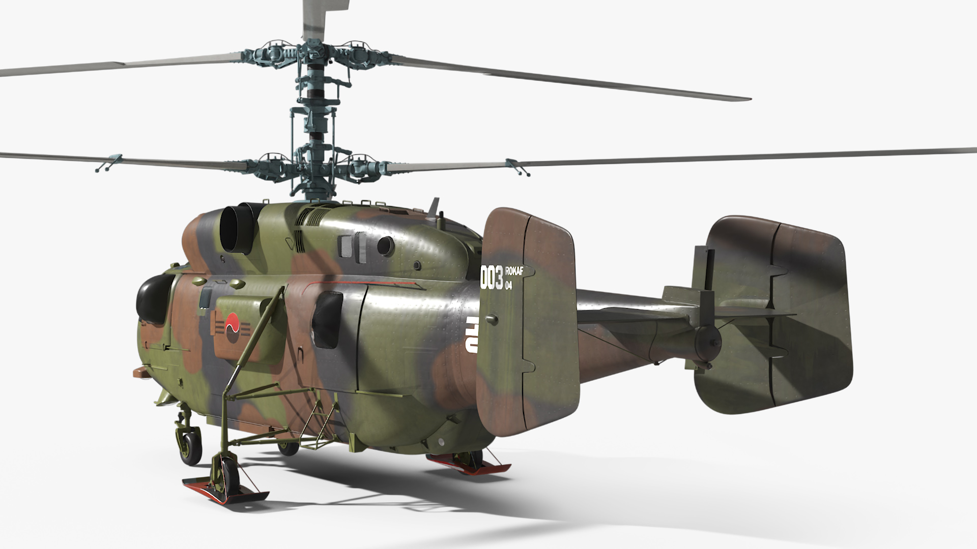 Kamov HH32A South Korea Air Force Helicopter Simplified Interior 3D model
