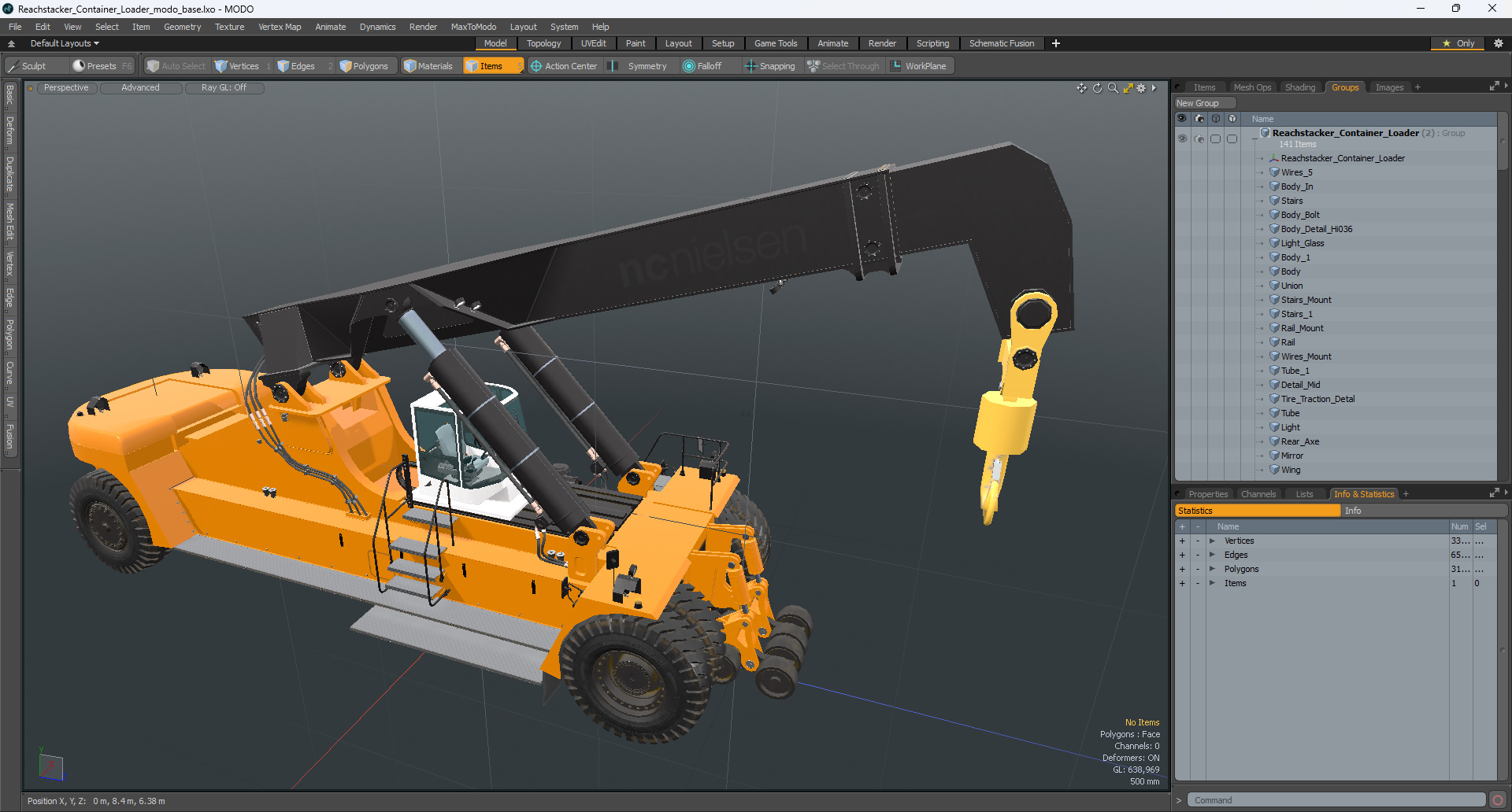 Reachstacker Container Loader 3D model