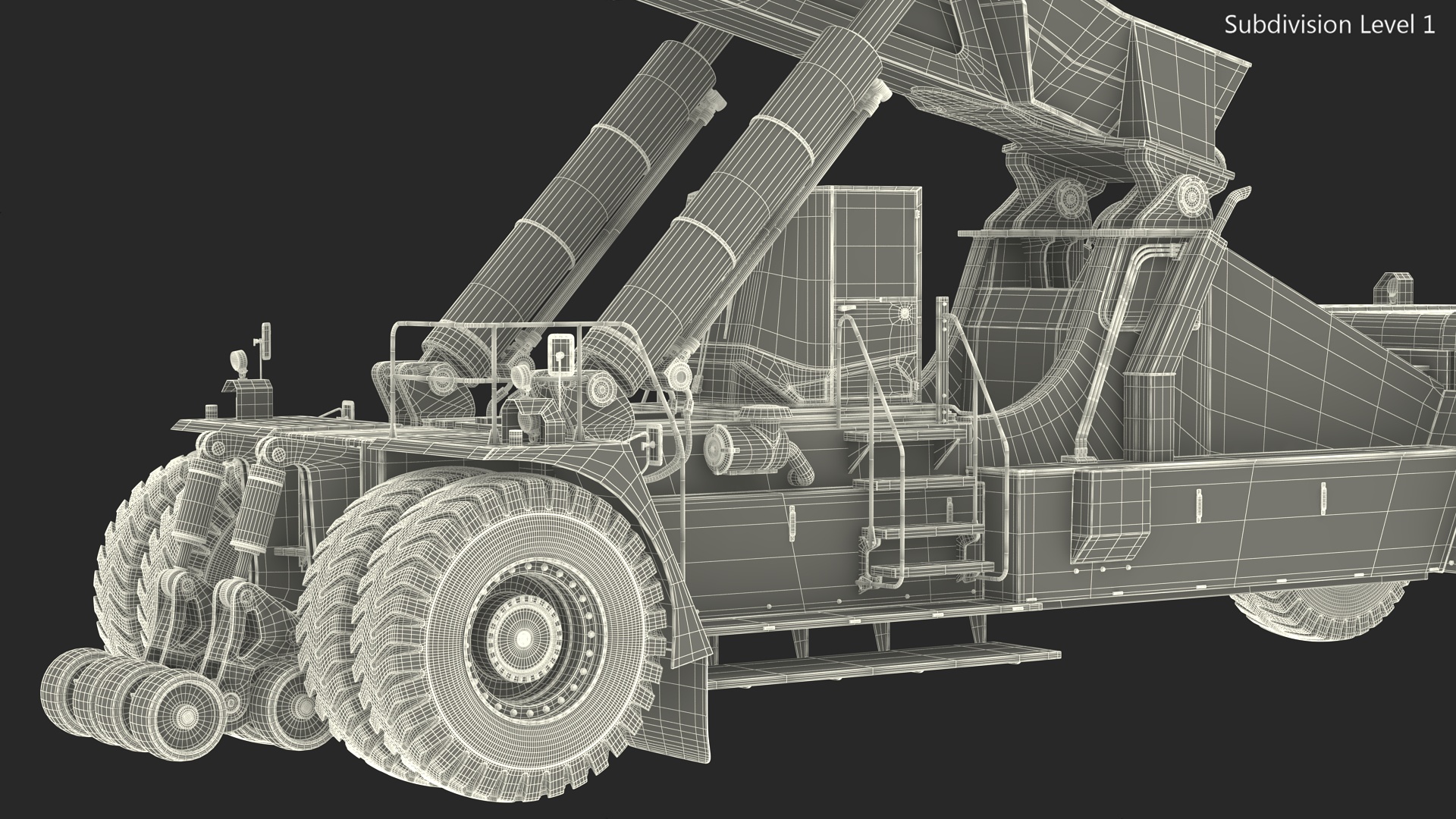 Reachstacker Container Loader 3D model