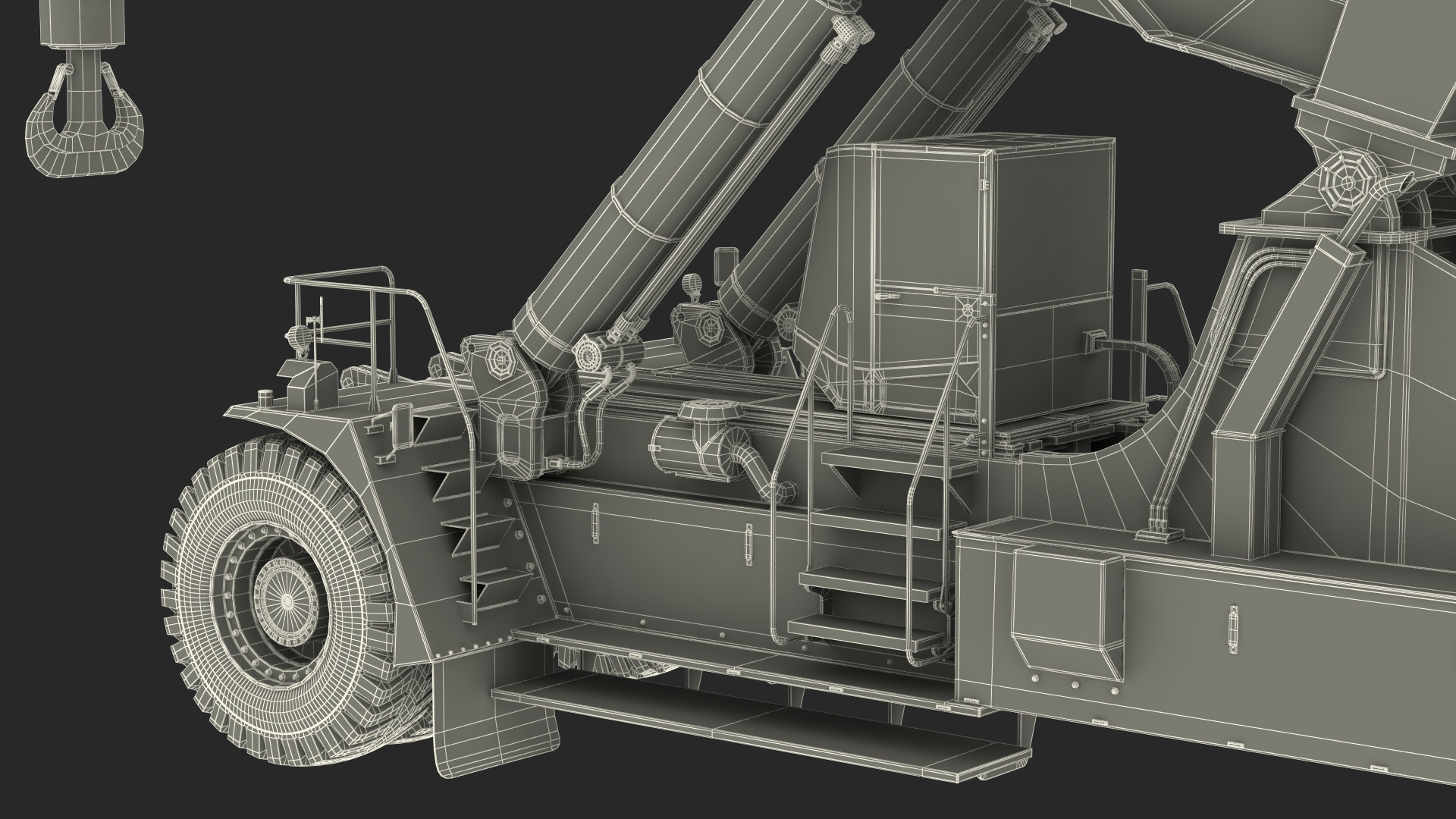 Reachstacker Container Loader 3D model