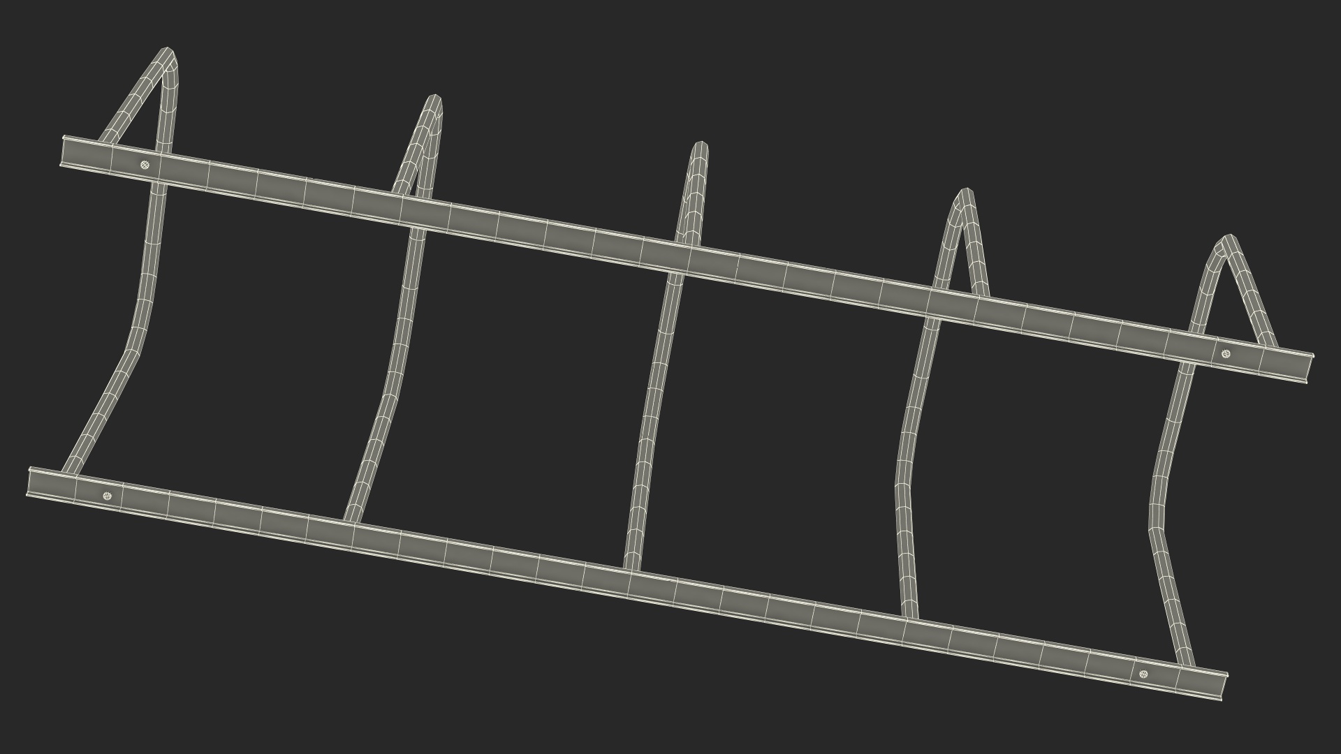 3D Metal Bicycle Rack model