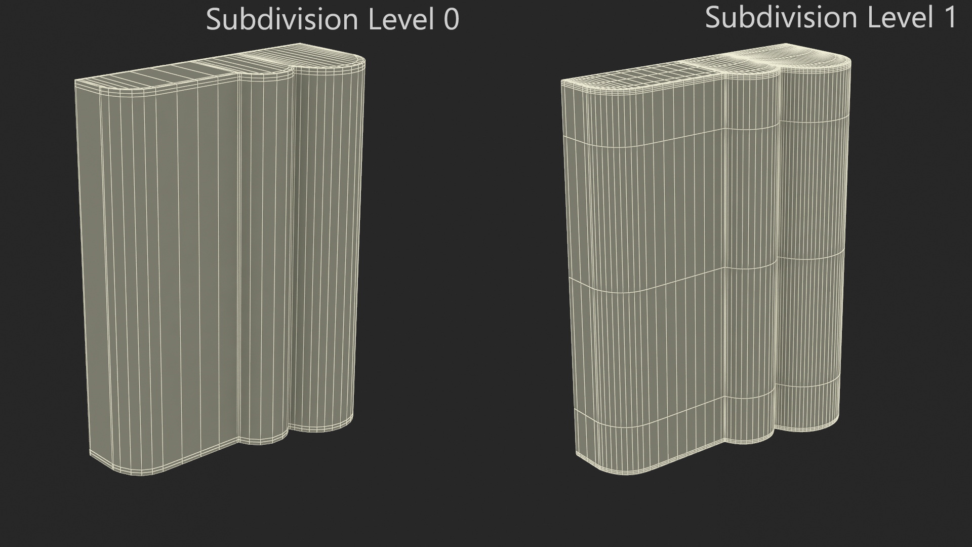 3D model Architectural Molding Gypsum Type 2
