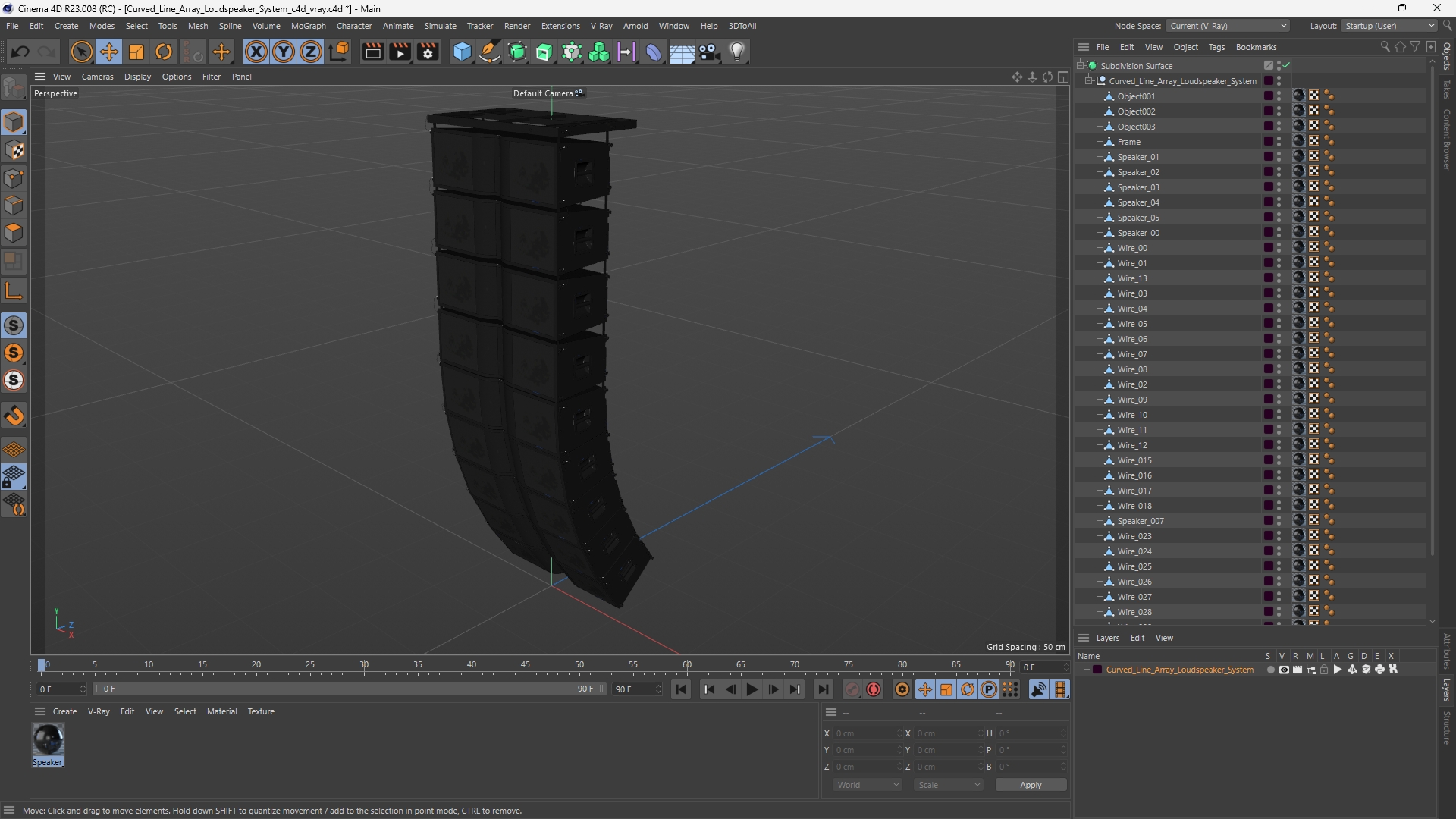 Curved Line Array Loudspeaker System, view 11