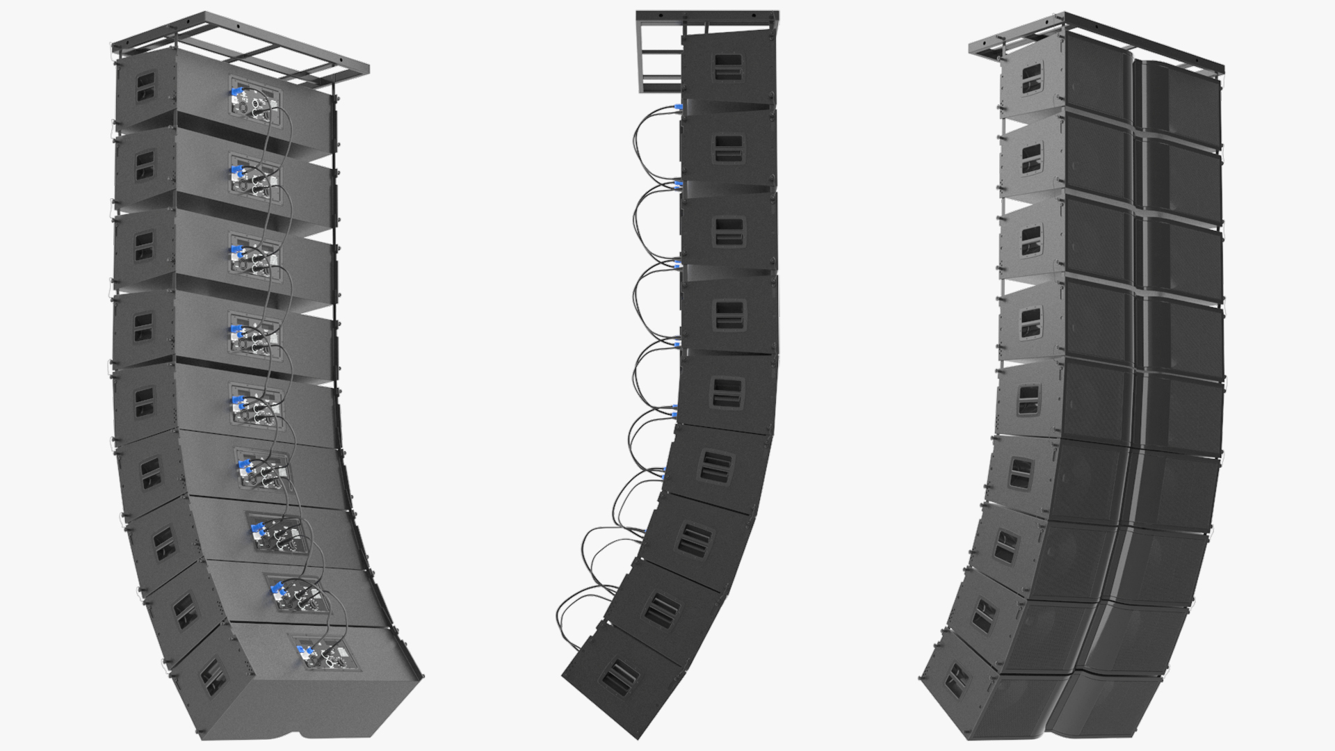 Curved Line Array Loudspeaker System, view 2