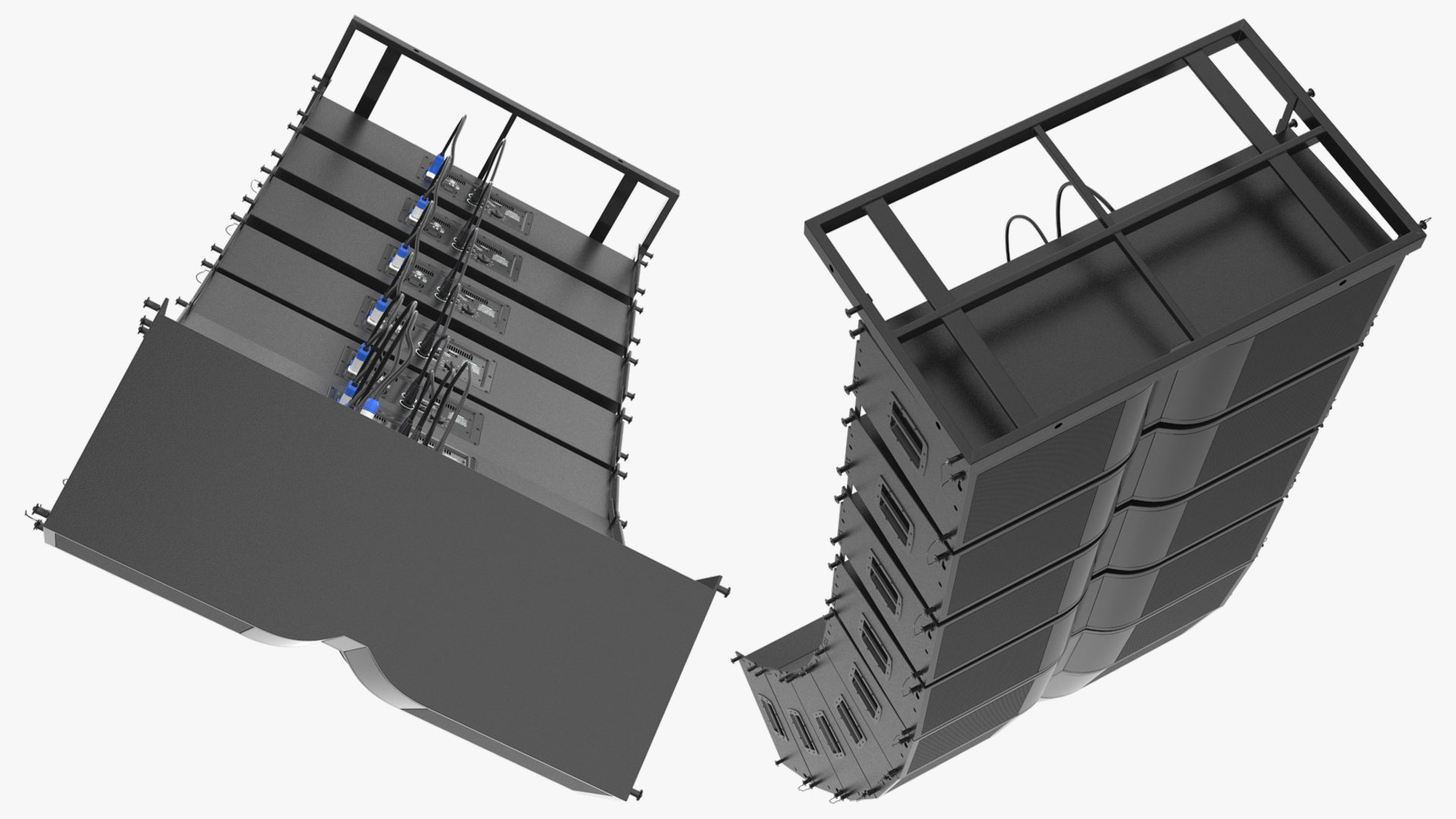 Curved Line Array Loudspeaker System, view 3