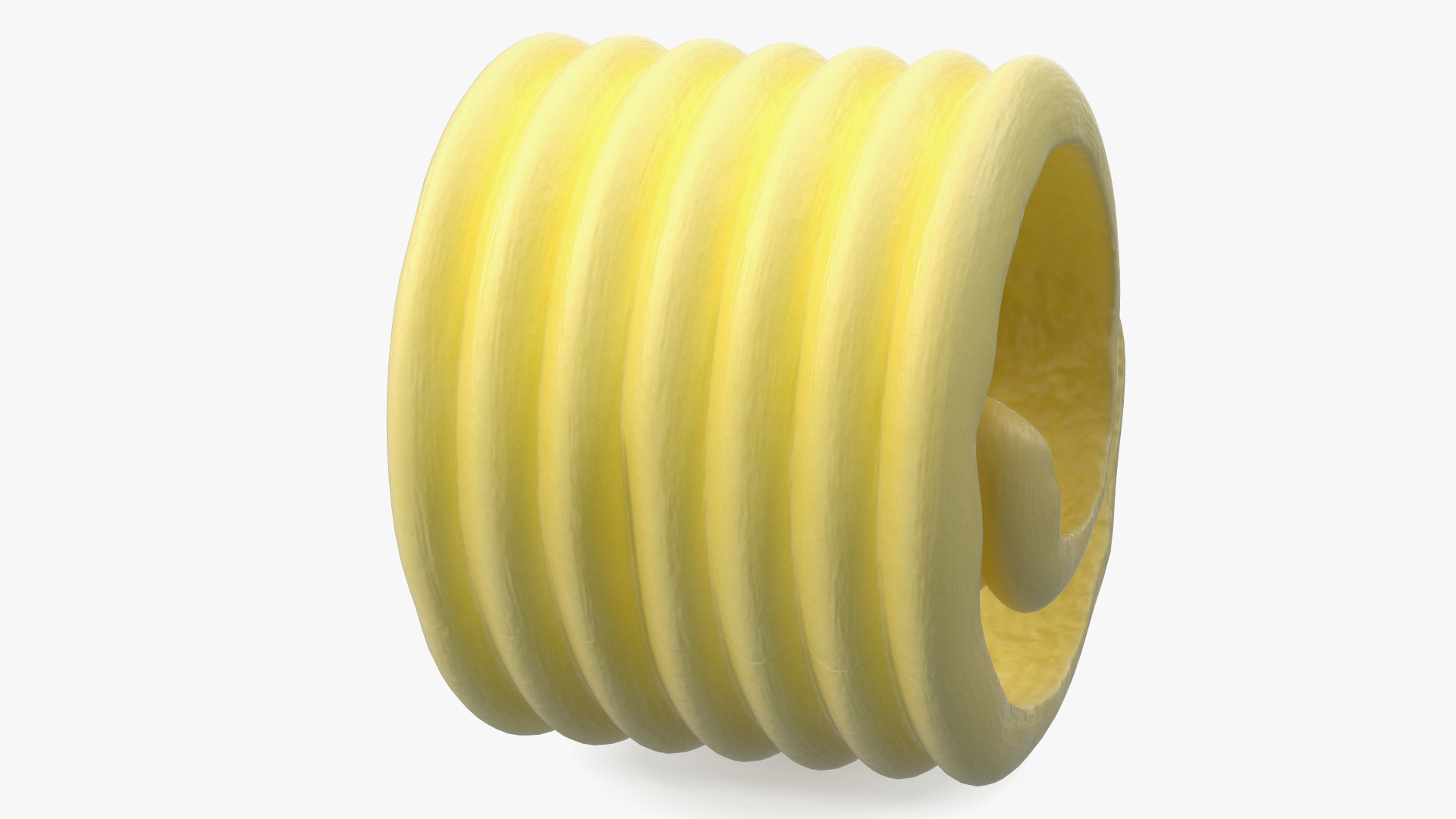 Curled Piece of Butter 3D