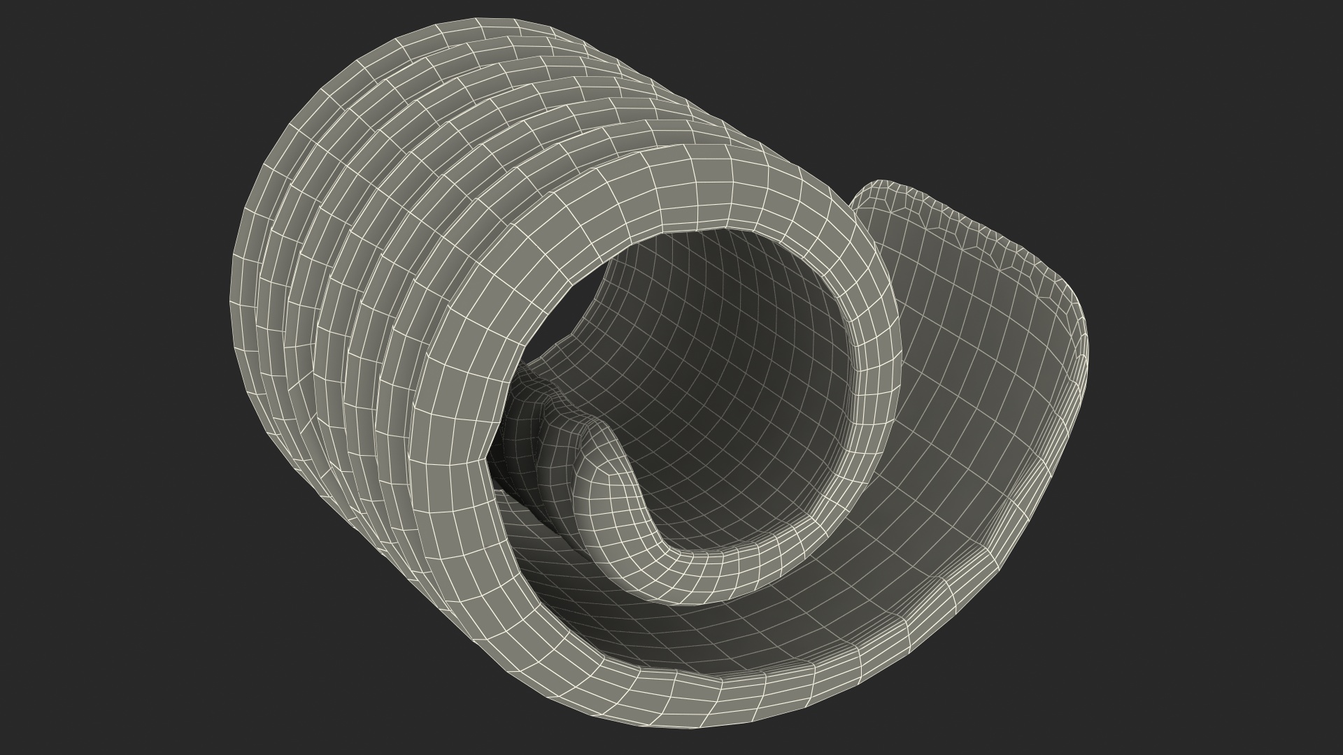 Curled Piece of Butter 3D