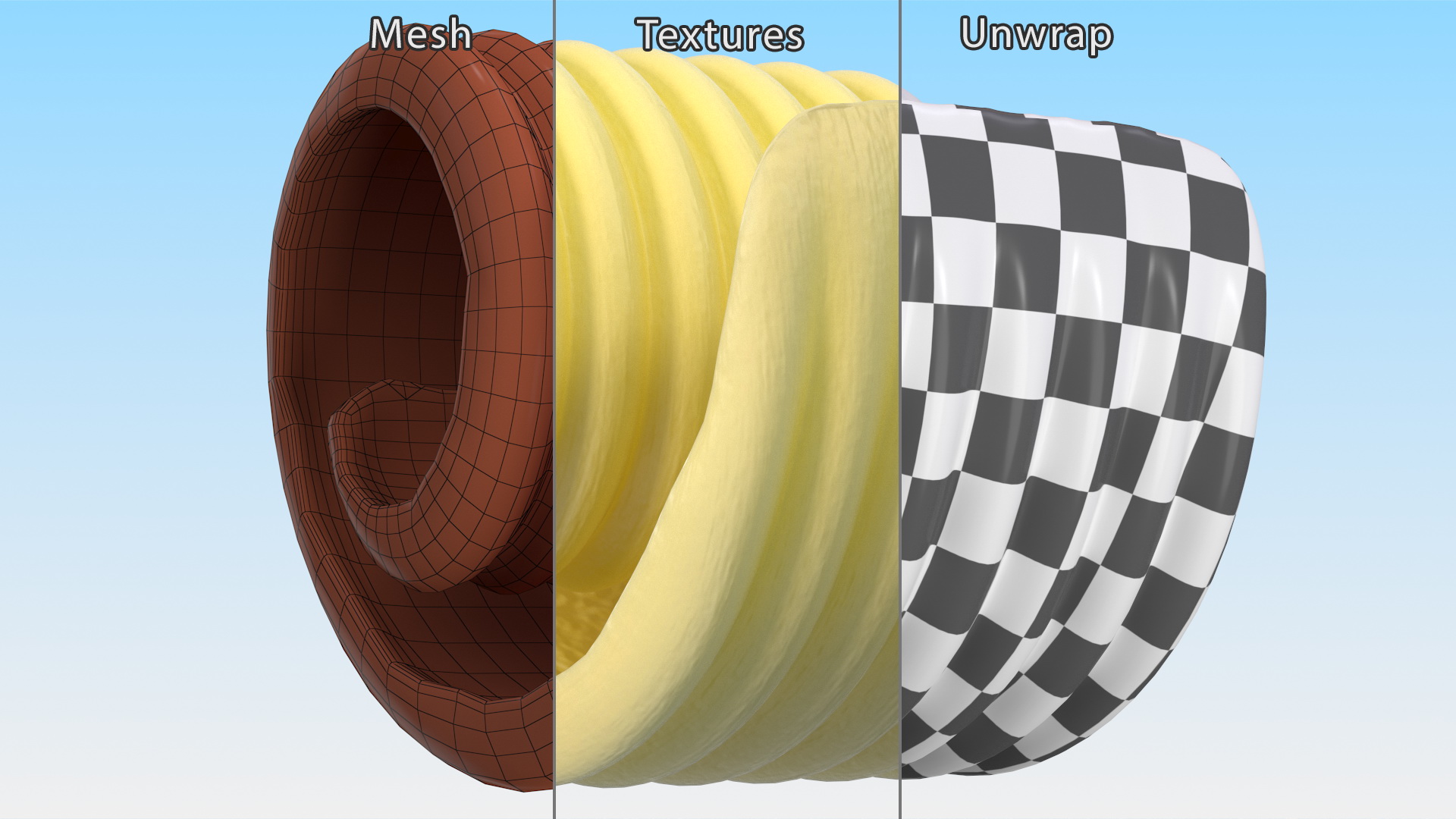 Curled Piece of Butter 3D