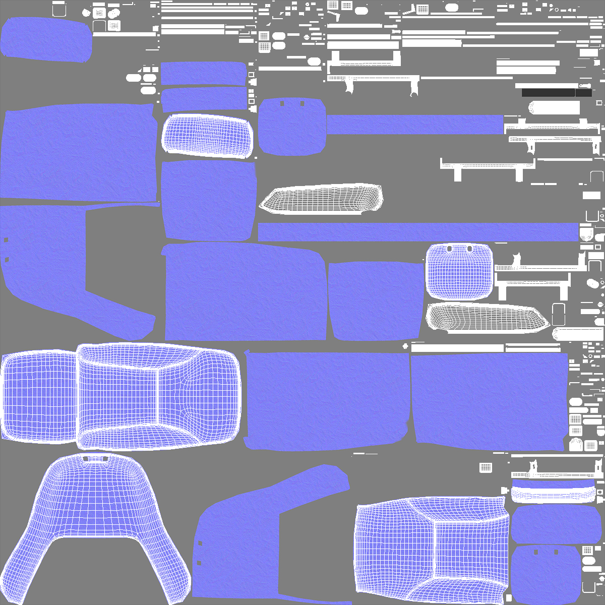 3D model Light Airplane Pilot Seat