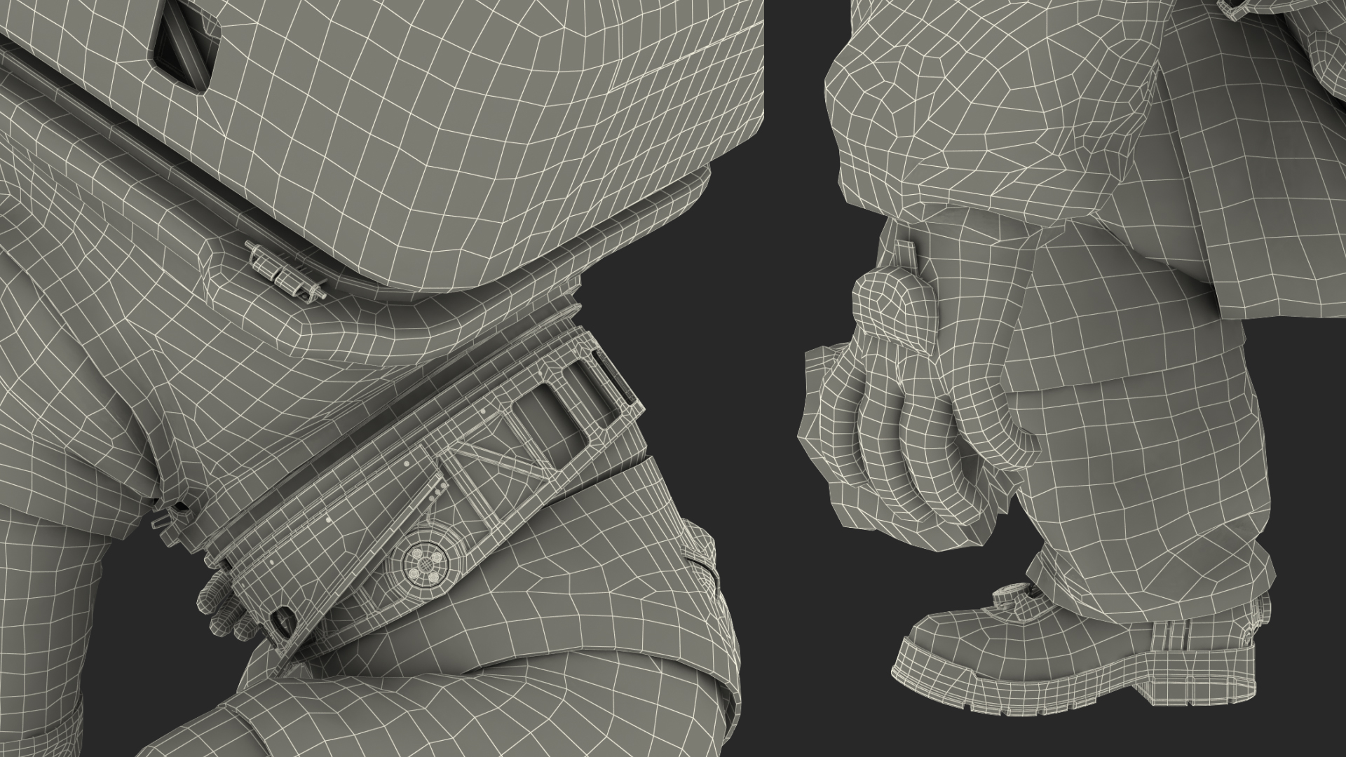 3D model Astronaut Wearing xEMU Working Pose