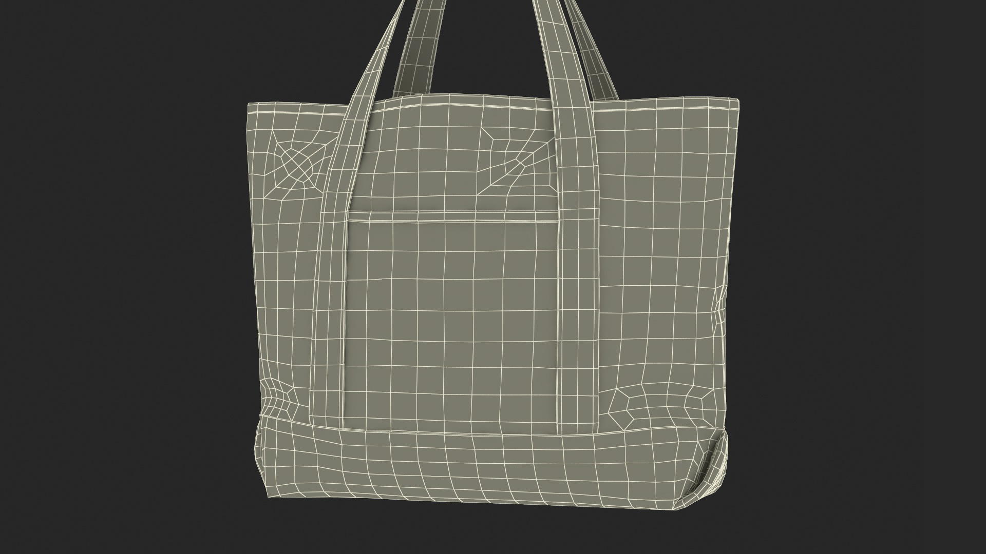 3D Canvas Tote Bag Hanging model