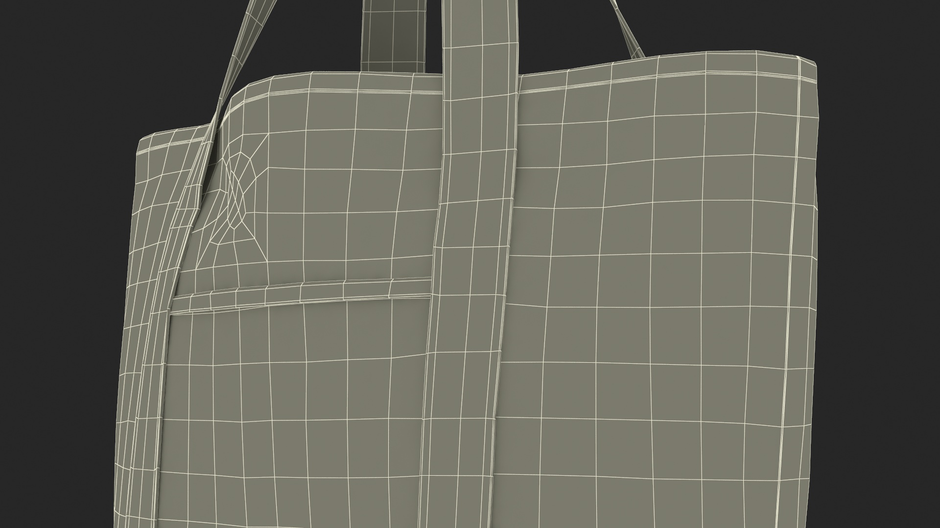 3D Canvas Tote Bag Hanging model