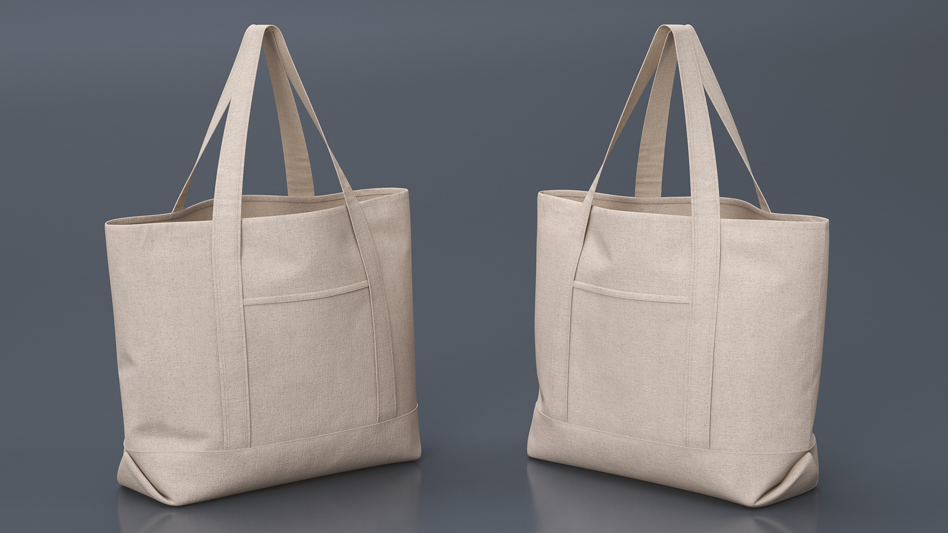 3D Canvas Tote Bag Hanging model