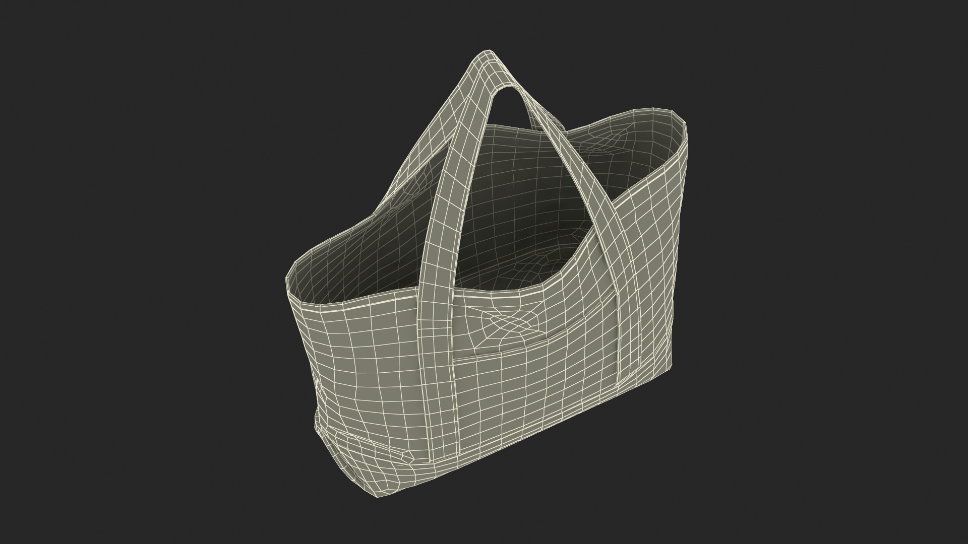 3D Canvas Tote Bag Hanging model