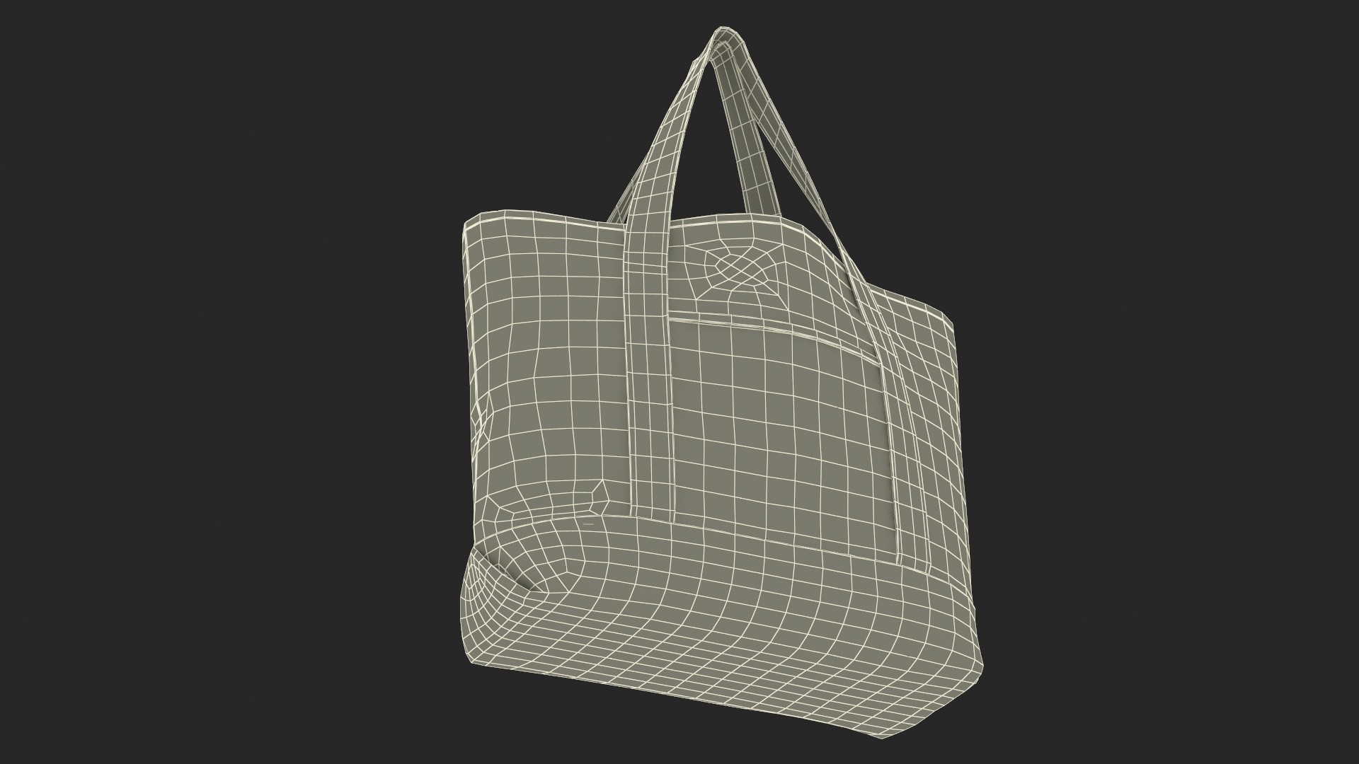 3D Canvas Tote Bag Hanging model