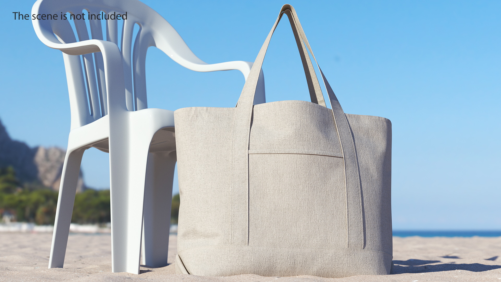 3D Canvas Tote Bag Hanging model