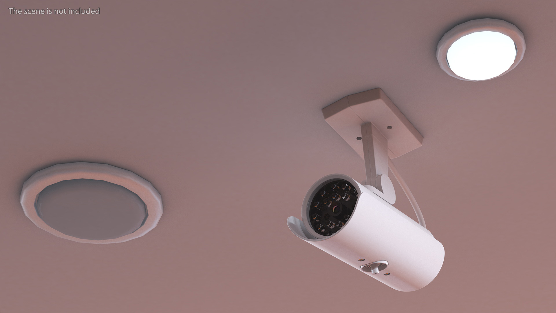 3D model Exterior Security Camera White